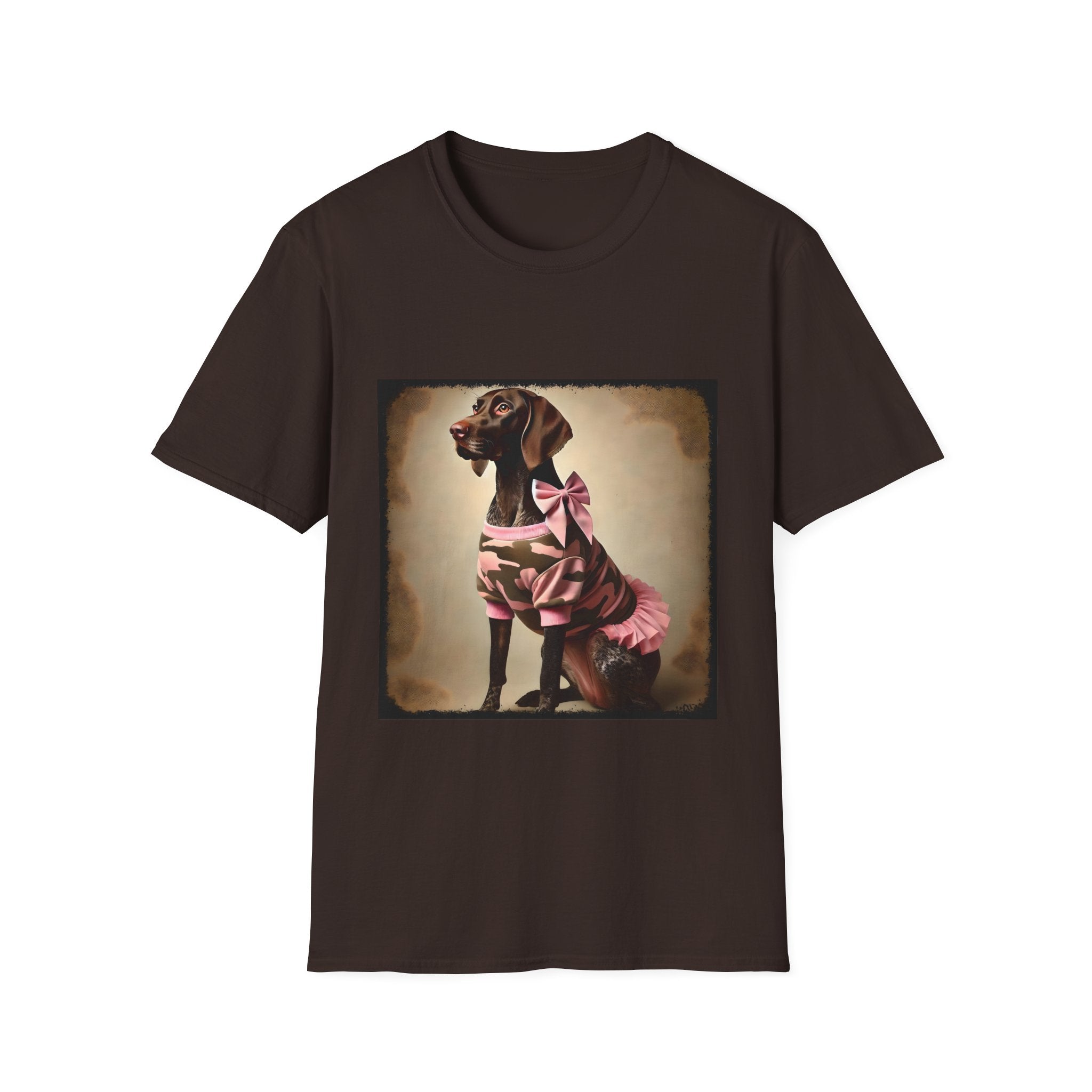 German Shorthaired Pointer Pink Camo Cutie | Unisex Dog T-Shirt