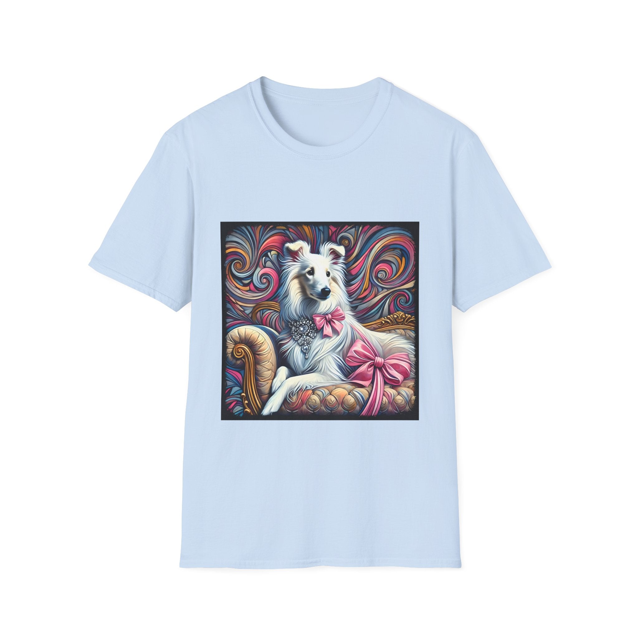 Collie Pink Princess Swirl | Unisex Dog T-Shirt
