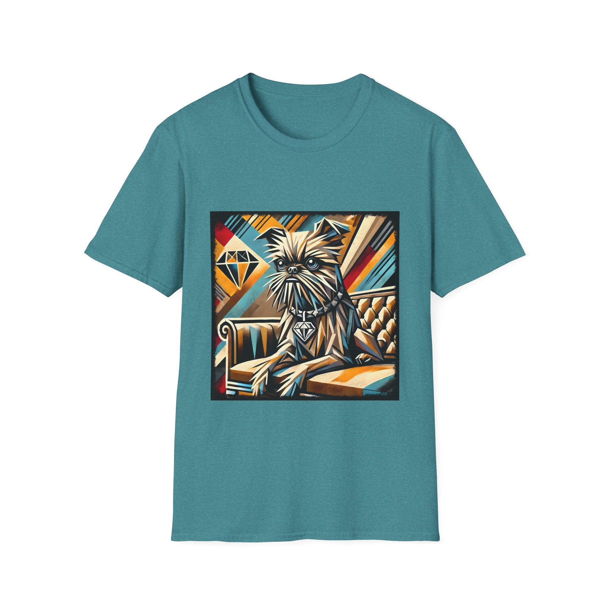 Brussels Griffon Vivid Geometric | Unisex Dog T-Shirt