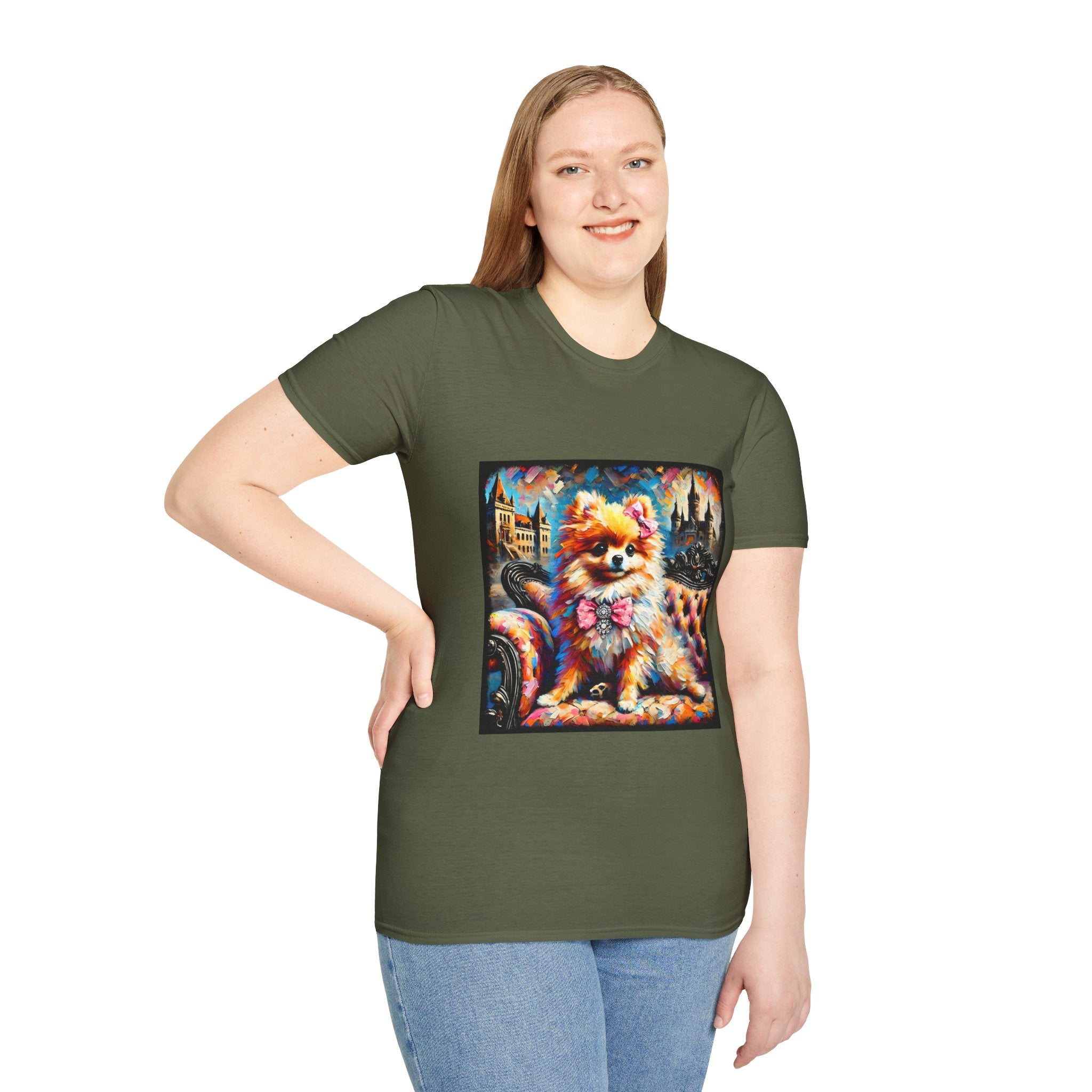 Pomeranian Diamond Princess Classic  | Unisex Dog T-Shirt