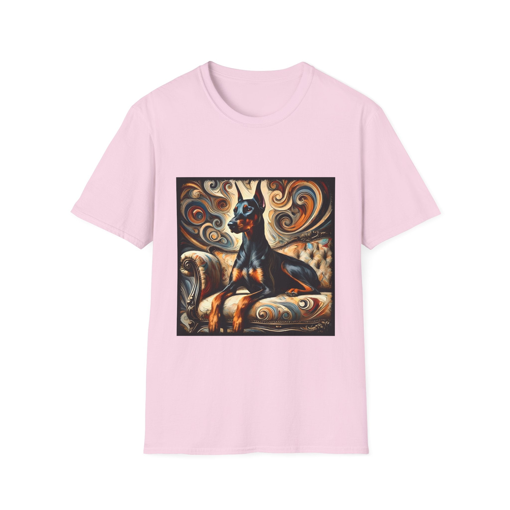 Doberman Pinscher Warm Swirl | Unisex Dog T-Shirt