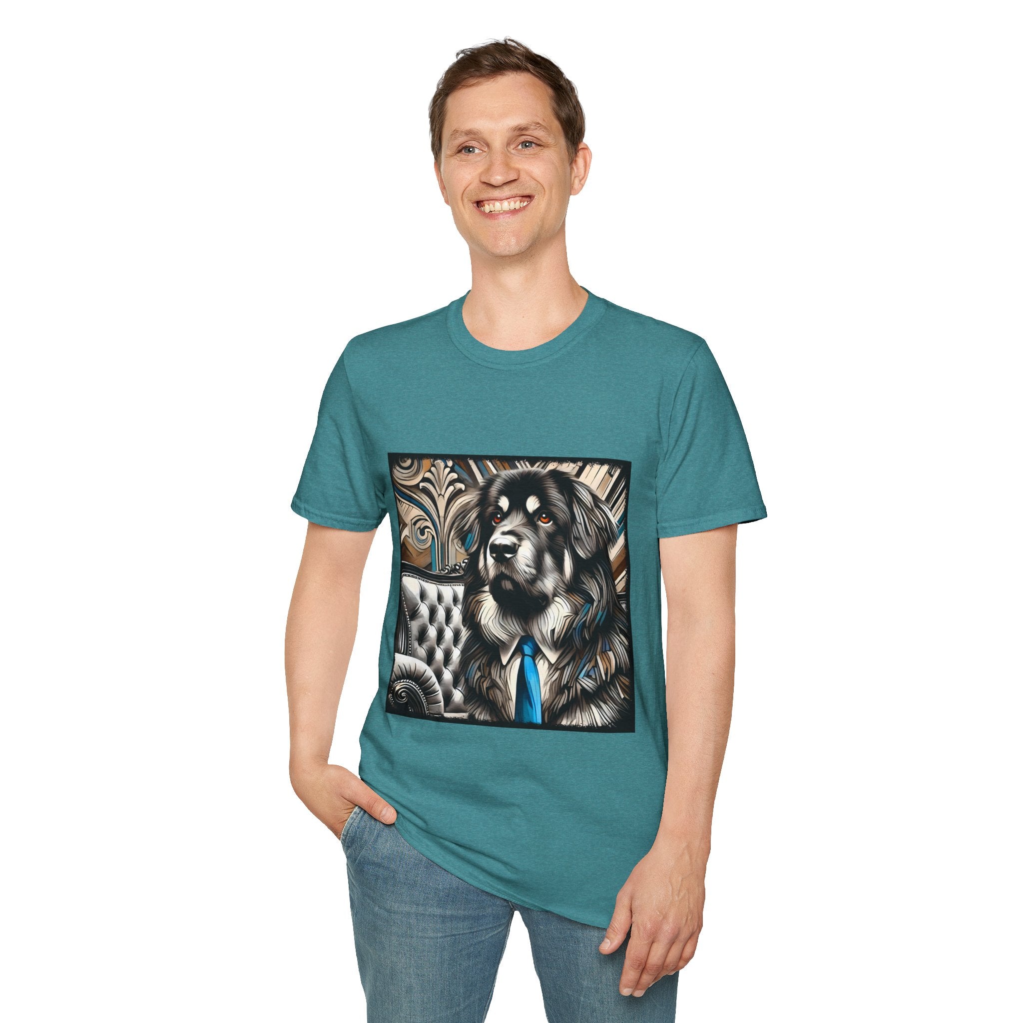 Tibetan Mastiff B&W Bold Eyes | Unisex Dog T-Shirt