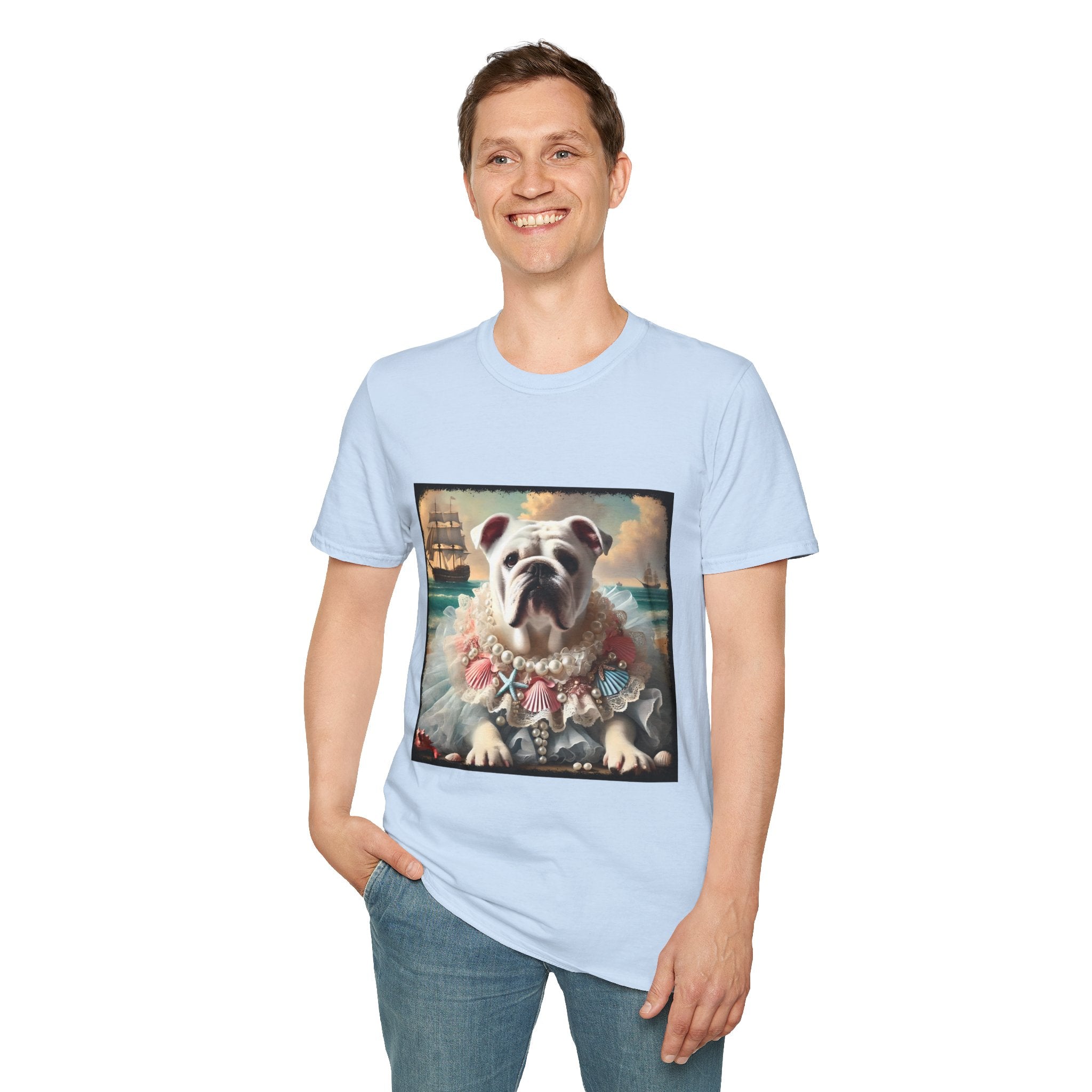 Bulldog Beach Babe | Unisex Dog T-Shirt