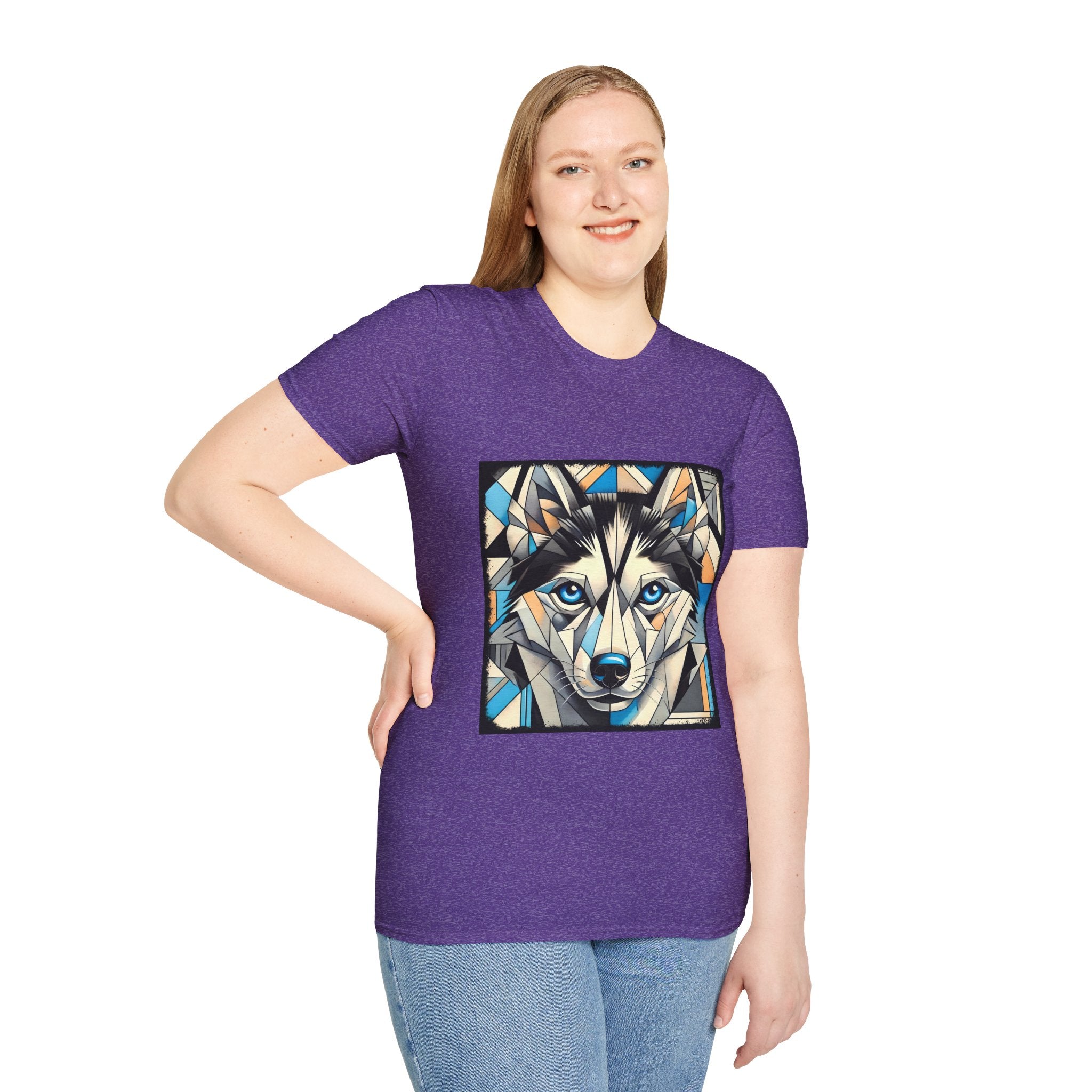 Siberian Husky Bold Geometric | Unisex Dog T-Shirt