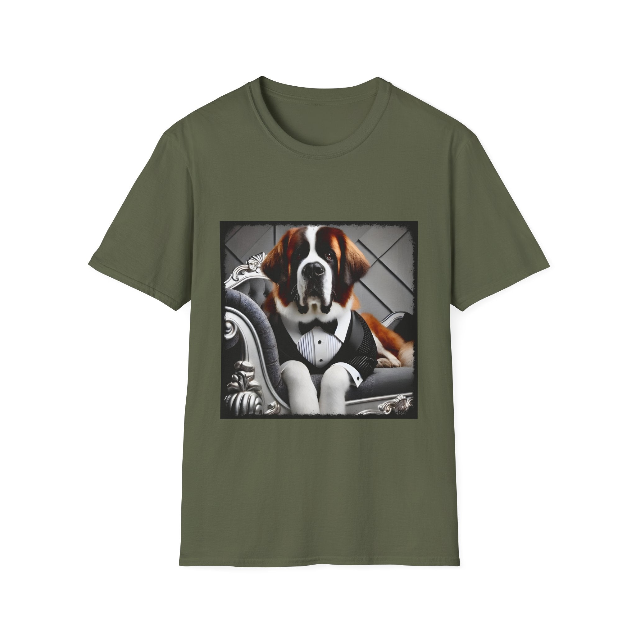 Saint Bernard Plush Pupstar | Unisex Dog T-Shirt