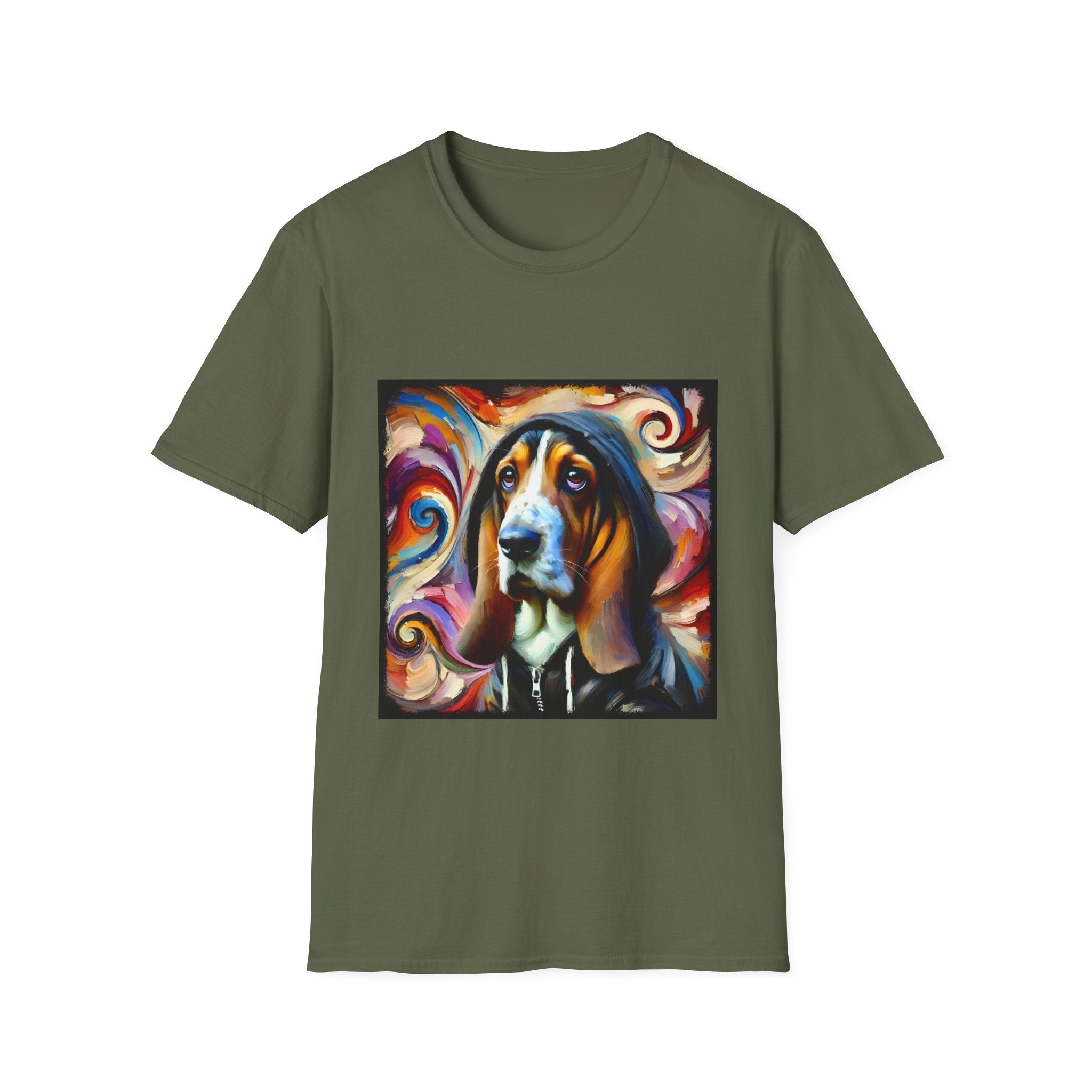 Basset Hound Hoodie Swirl | Unisex Dog T-Shirt