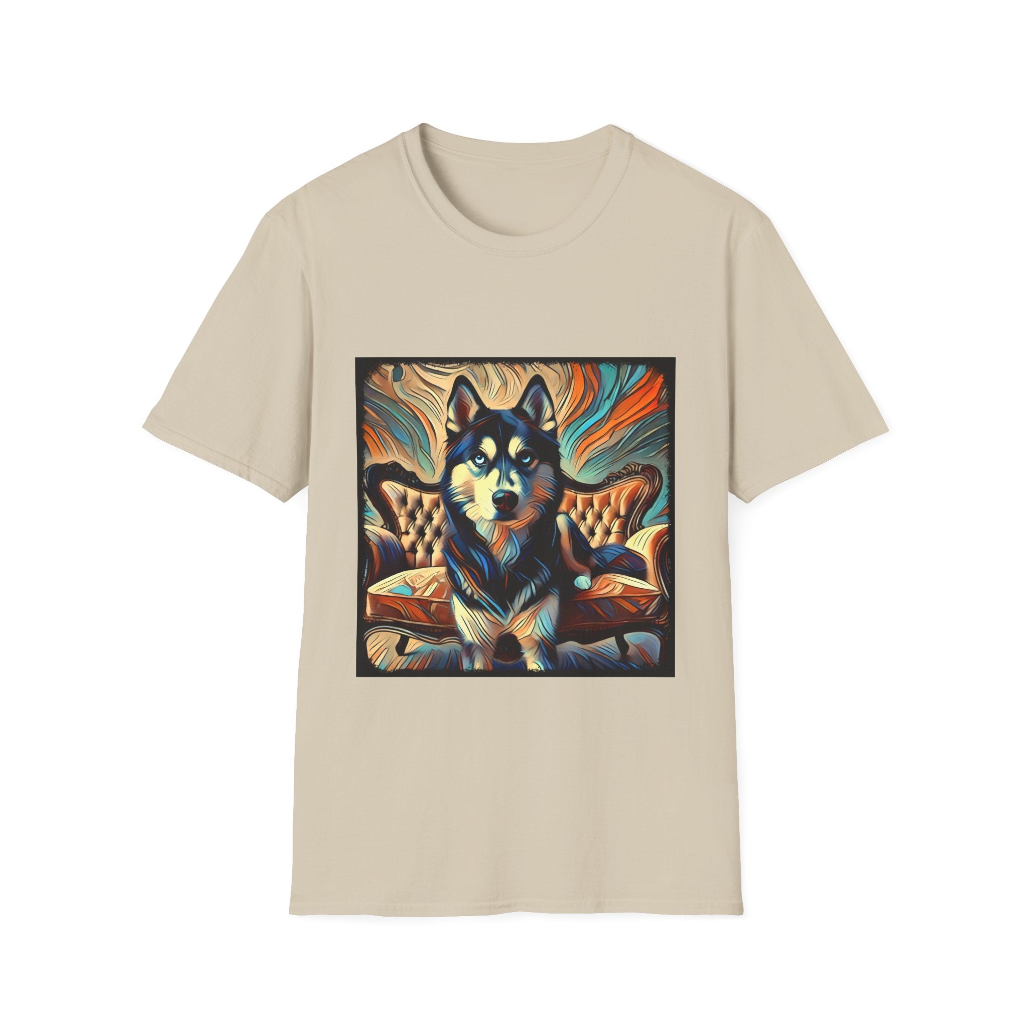 Siberian Husky Teal Classic | Unisex Dog T-Shirt