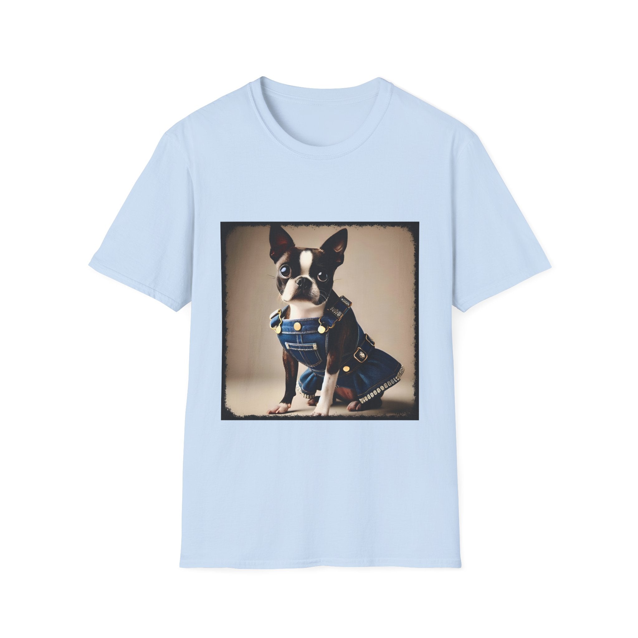 Boston Terrier breed art tee Jean Dream design