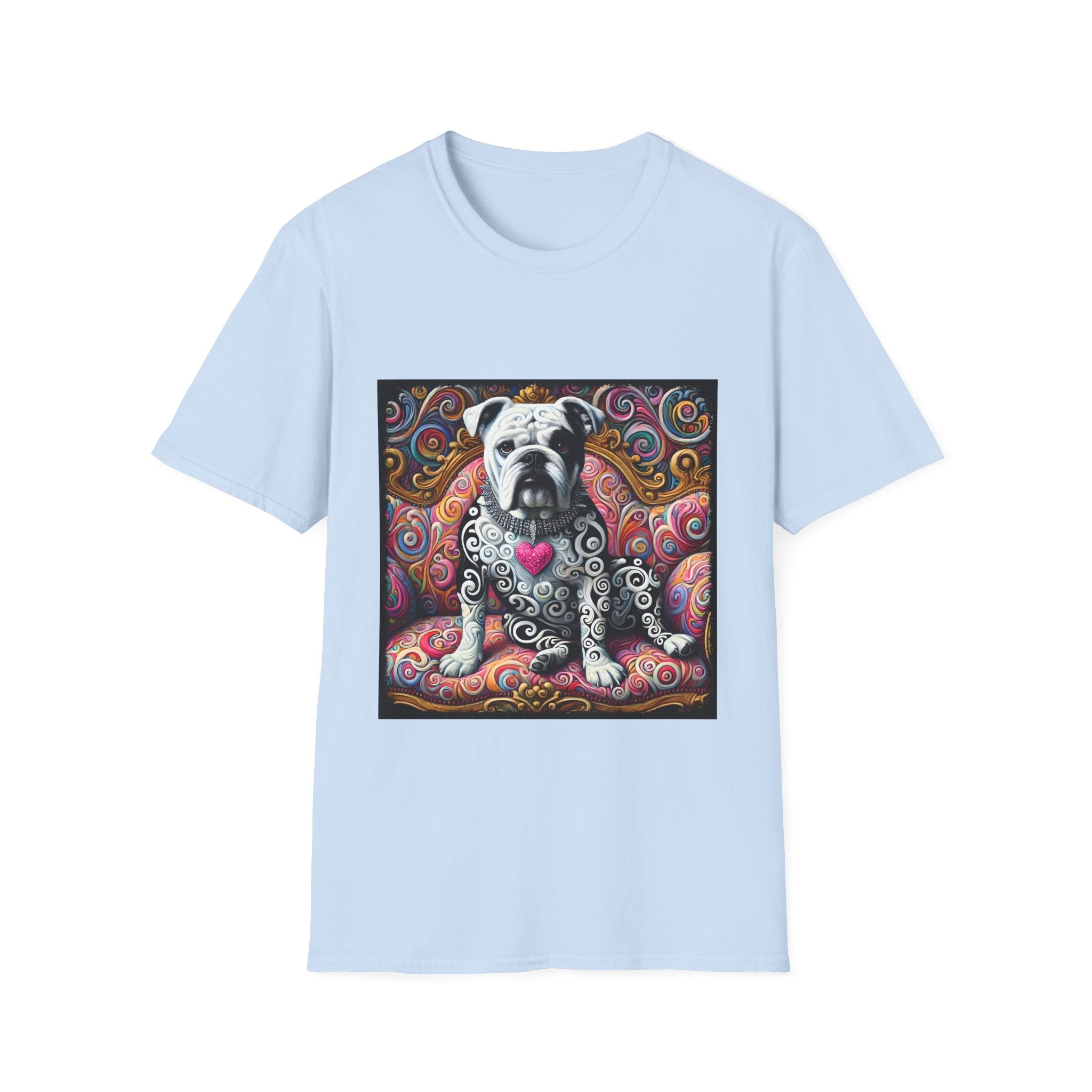 Bulldog Love Swirl | Unisex Dog T-Shirt