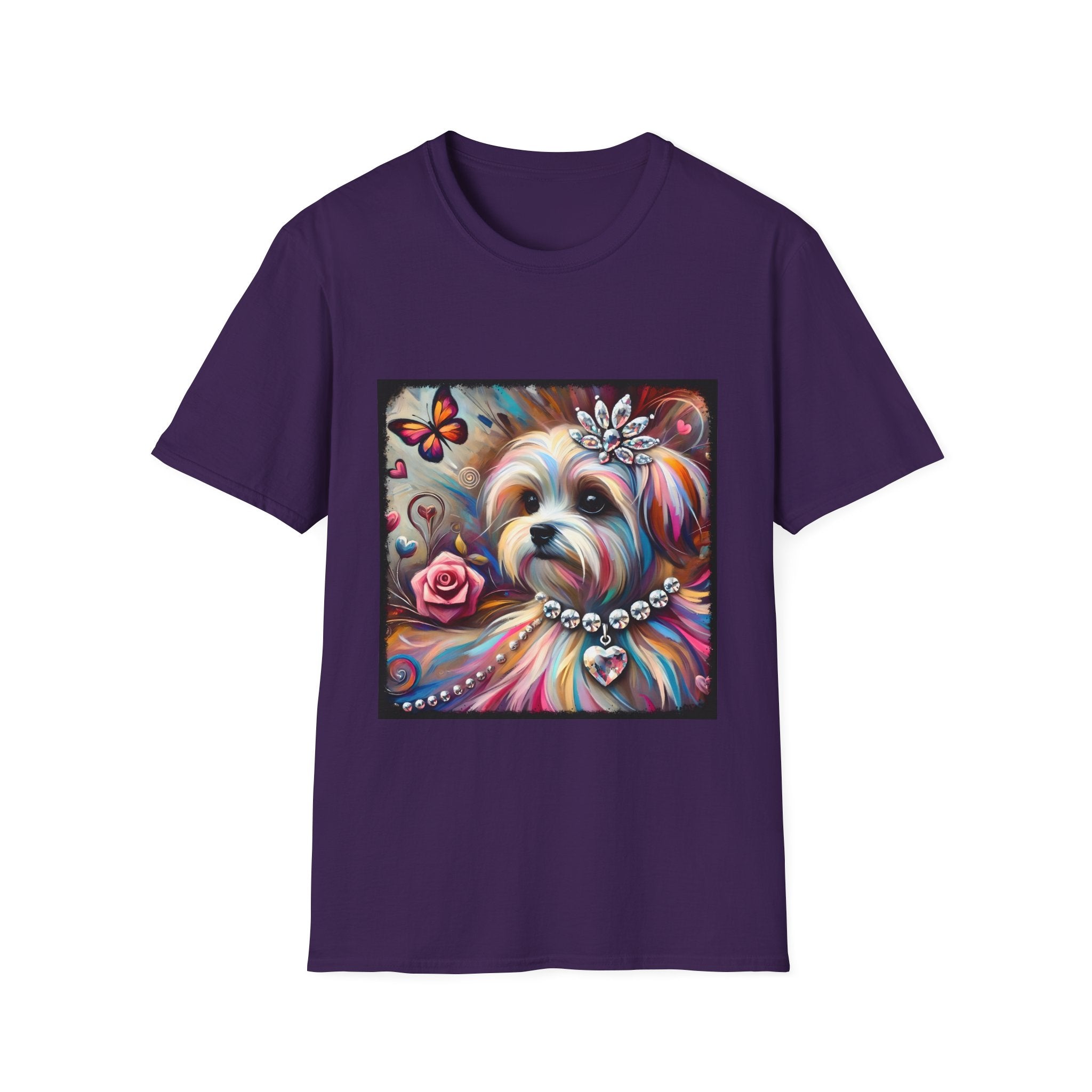 Maltese Diamond Heart Classic | Unisex Dog T-Shirt