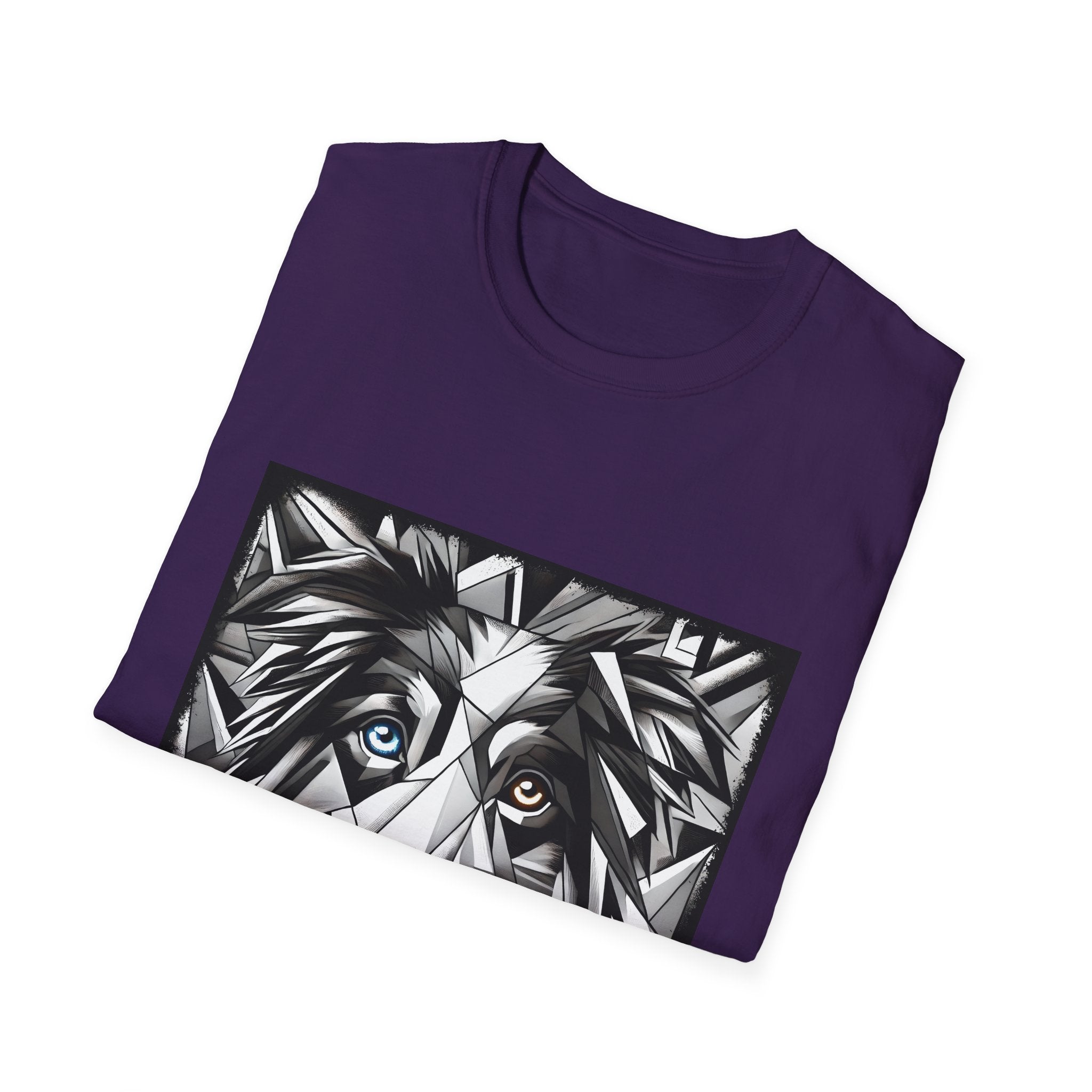 Australian Shepherd Bold Eyes Geometric | Unisex Dog T-Shirt
