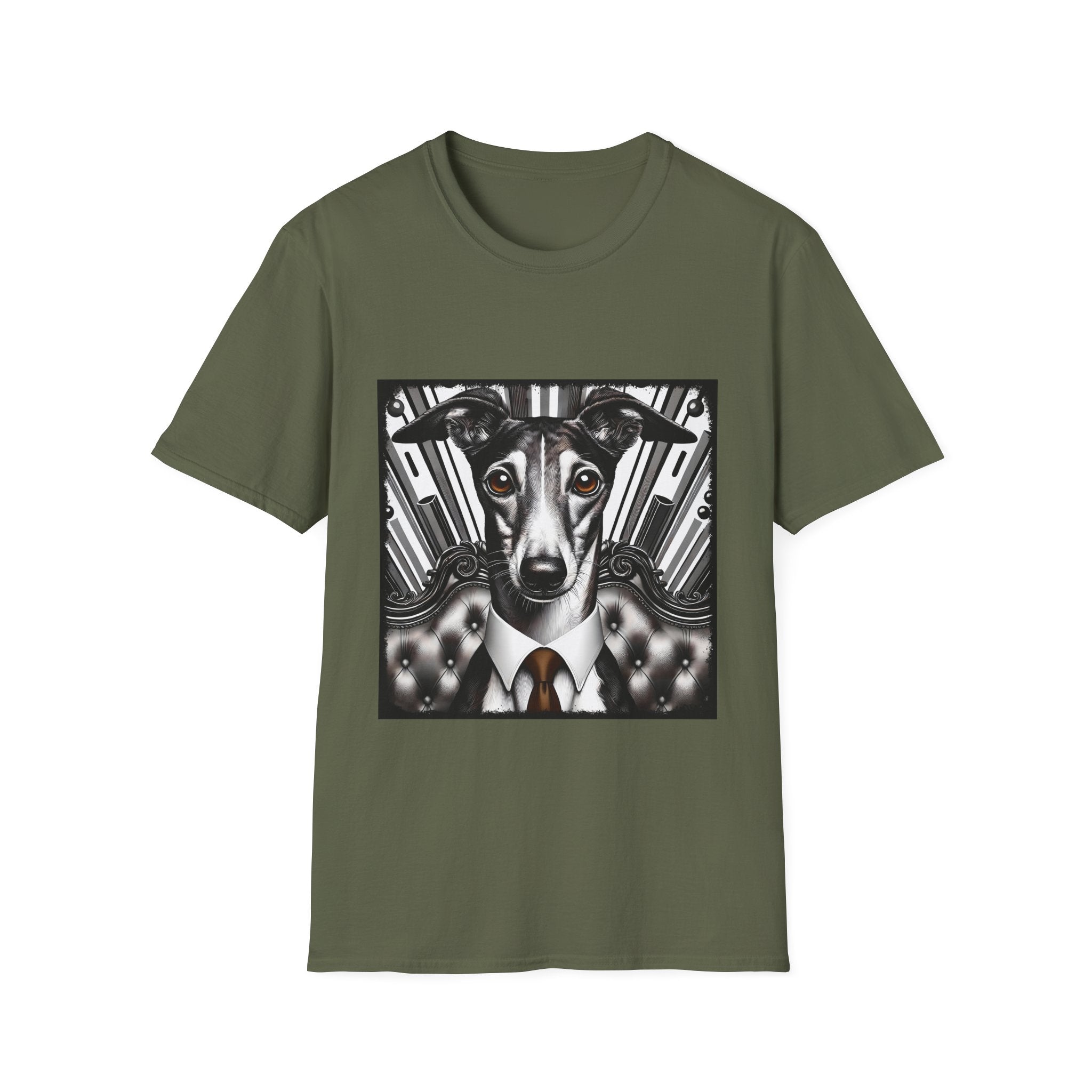 Greyhound B&W Bold Eyes | Unisex Dog T-Shirt