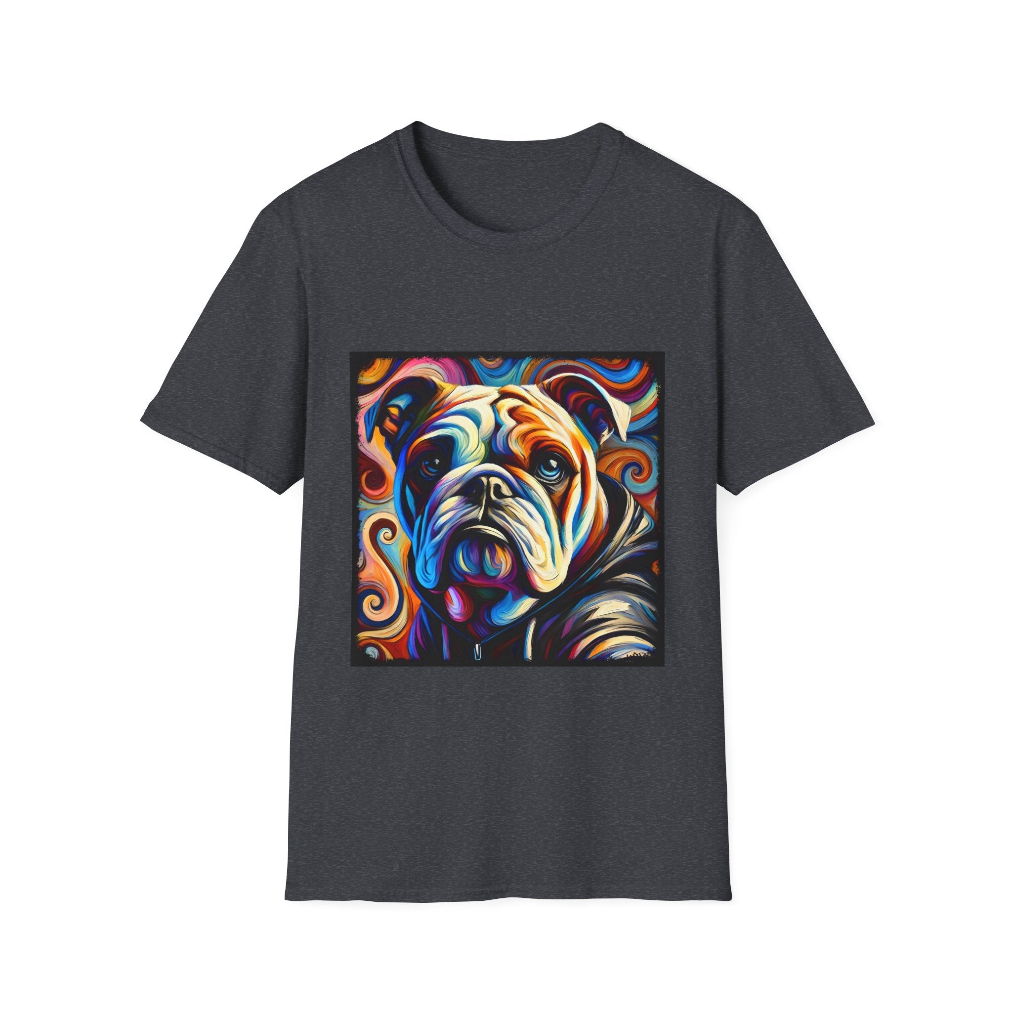 Bulldog Relaxed Swirl | Unisex Dog T-Shirt