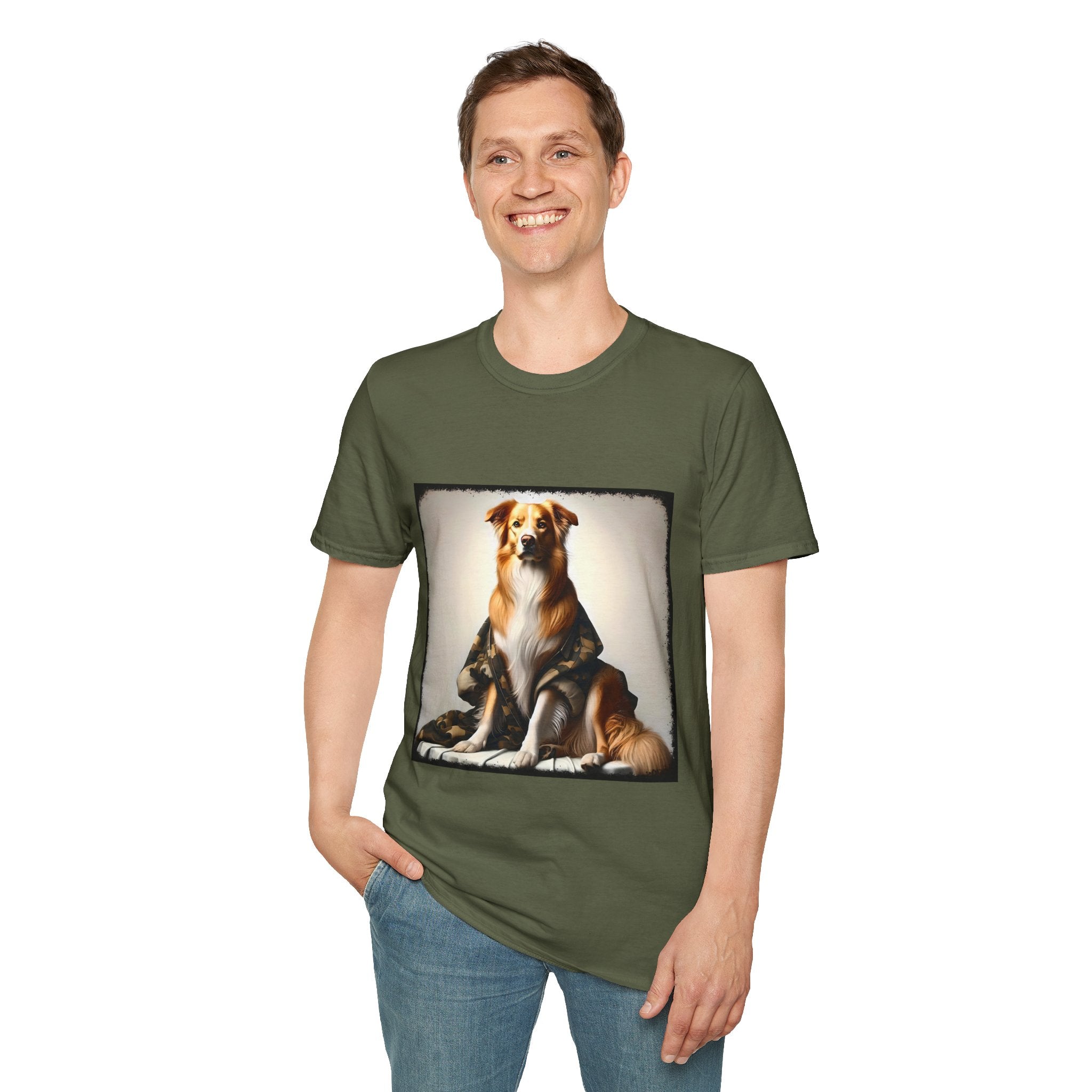 Border Collie Chic Camo  | Unisex Dog T-Shirt