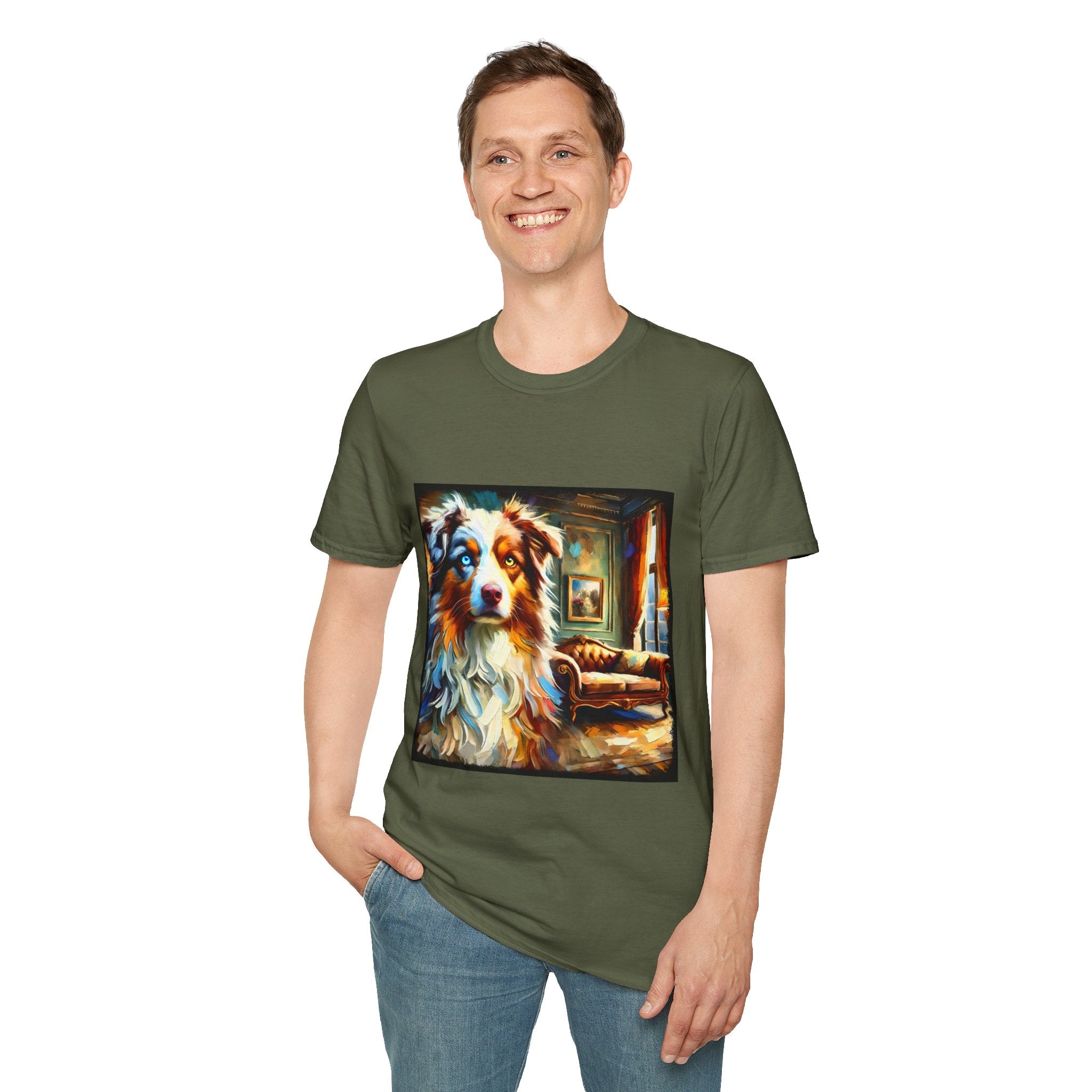 Australian Shepherd Artsy Classic | Unisex Dog T-Shirt