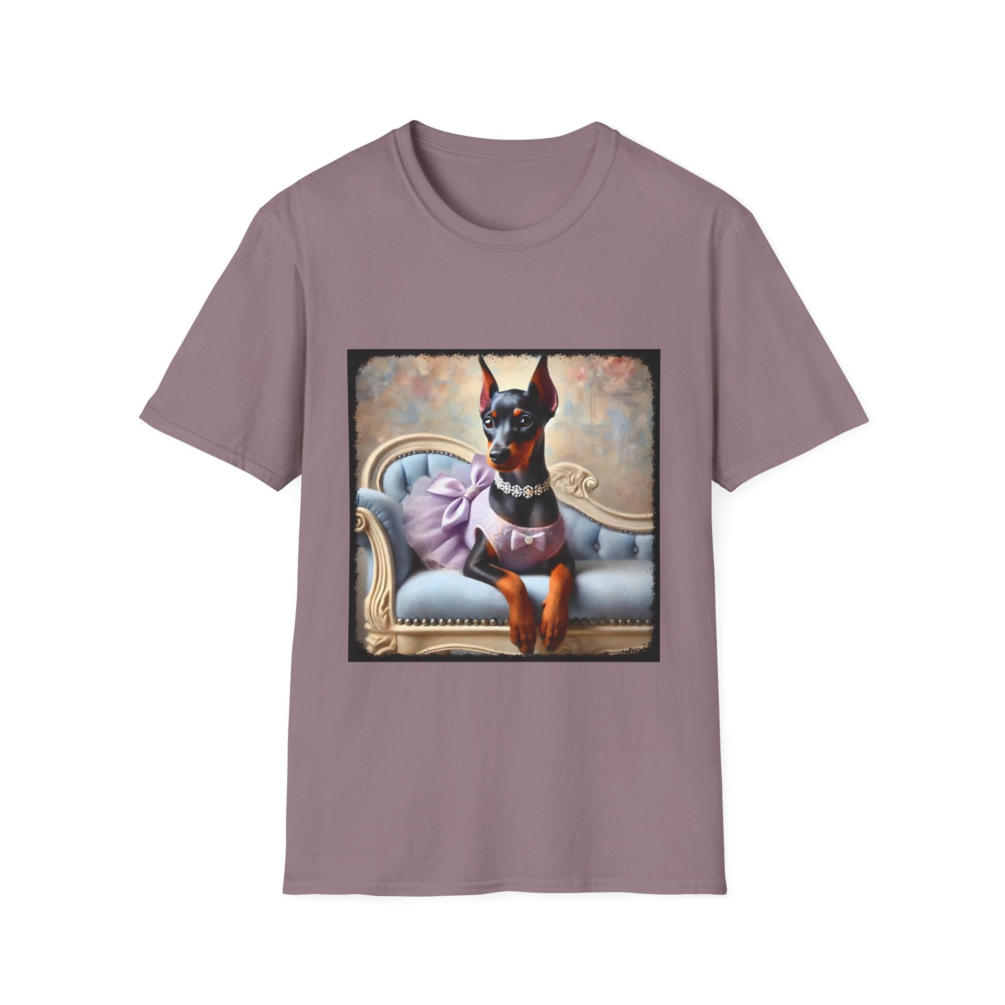 Doberman Pinscher Purple Princess Classic | Unisex Dog T-Shirt