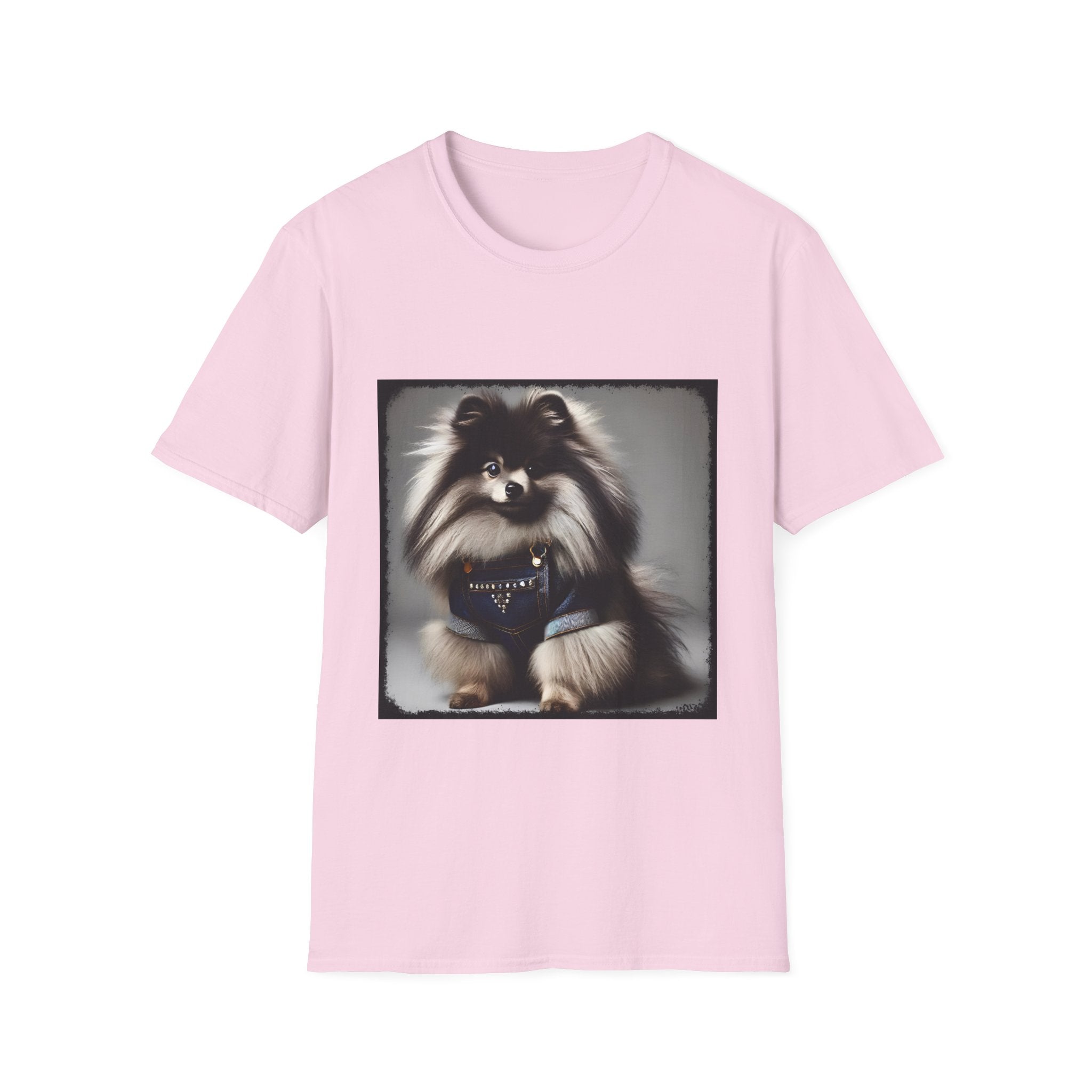 Pomeranian Denim Darling | Unisex Dog T-Shirt