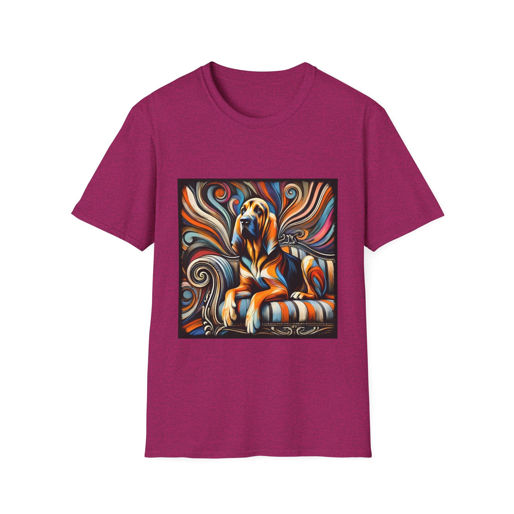 Bloodhound Fancy Swirl | Unisex Dog T-Shirt