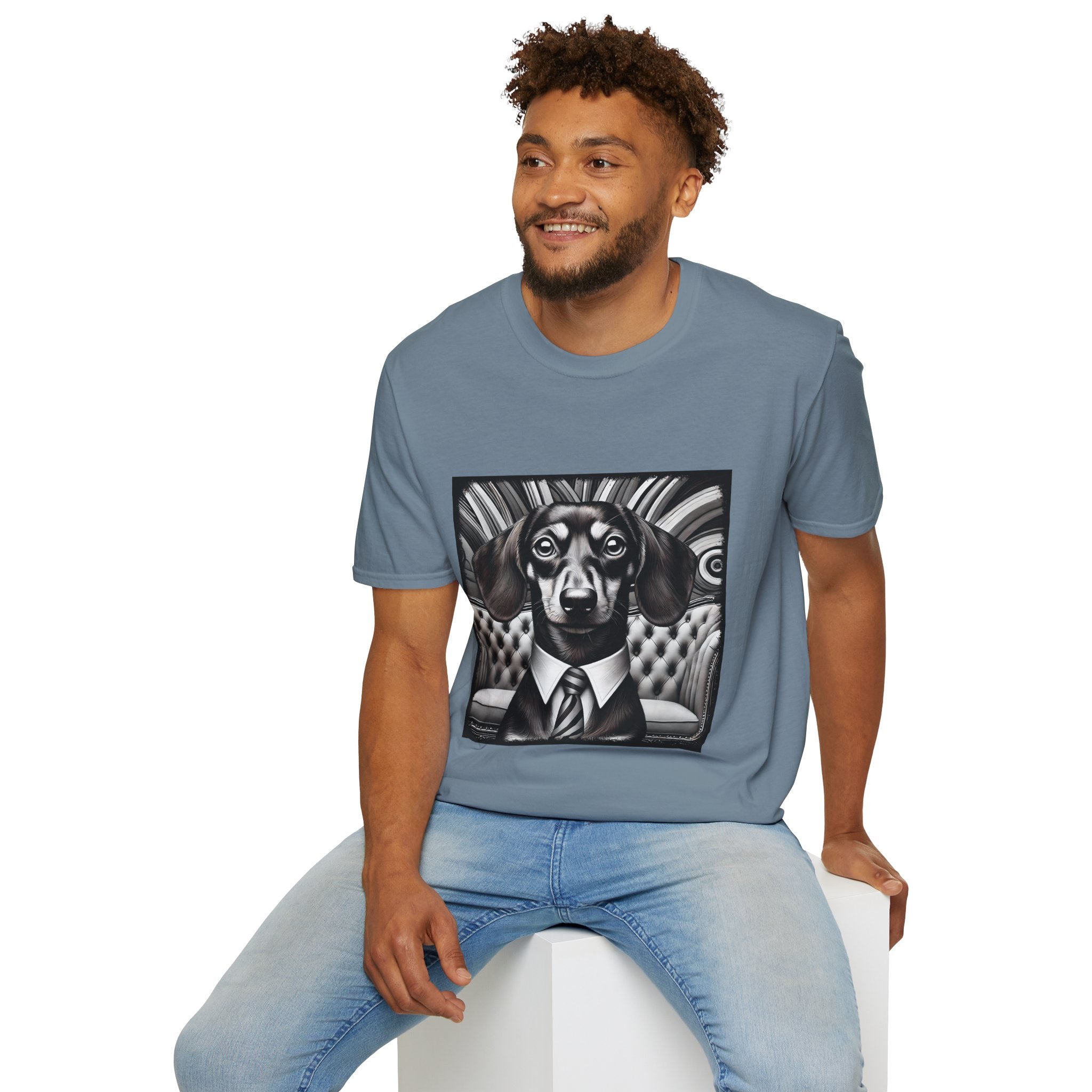Dachshund B&W Gentleman | Unisex Dog T-Shirt