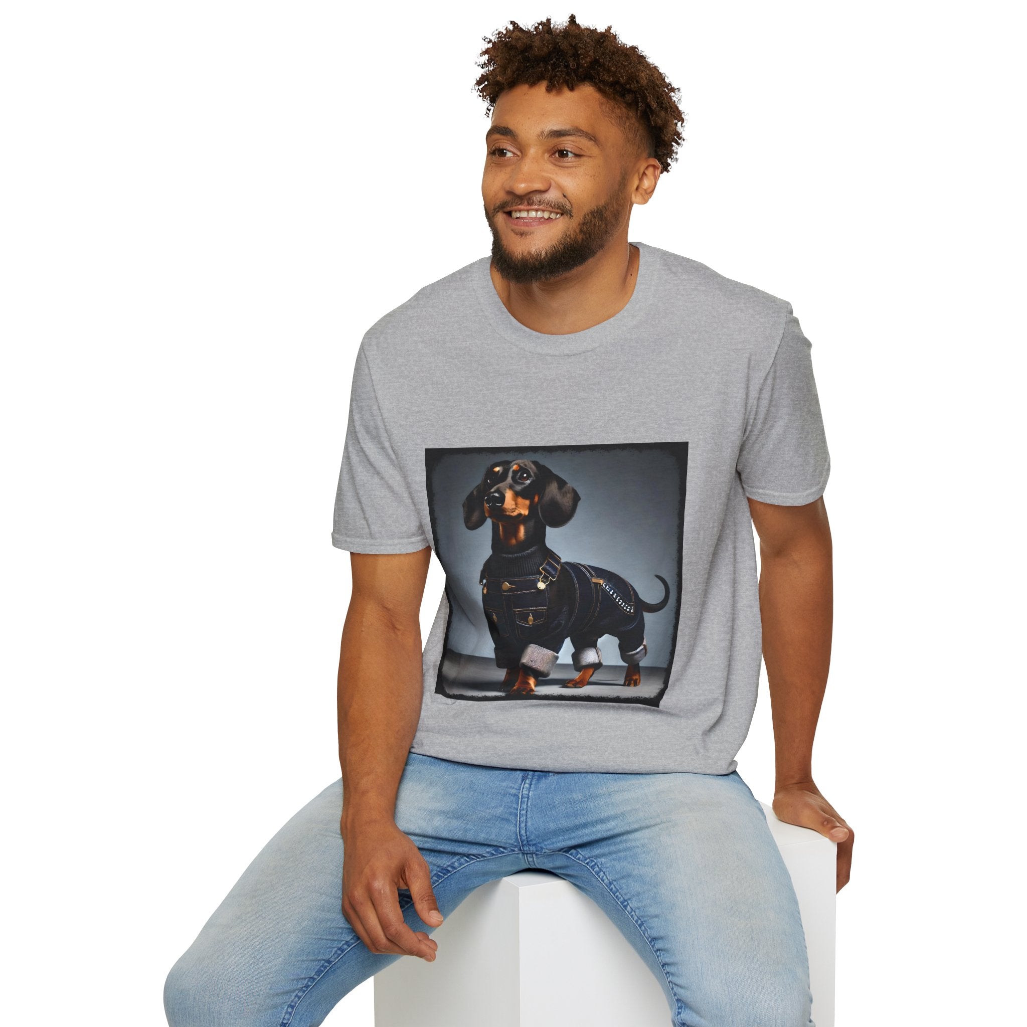 Dachshund Denim Doll | Unisex Dog T-Shirt