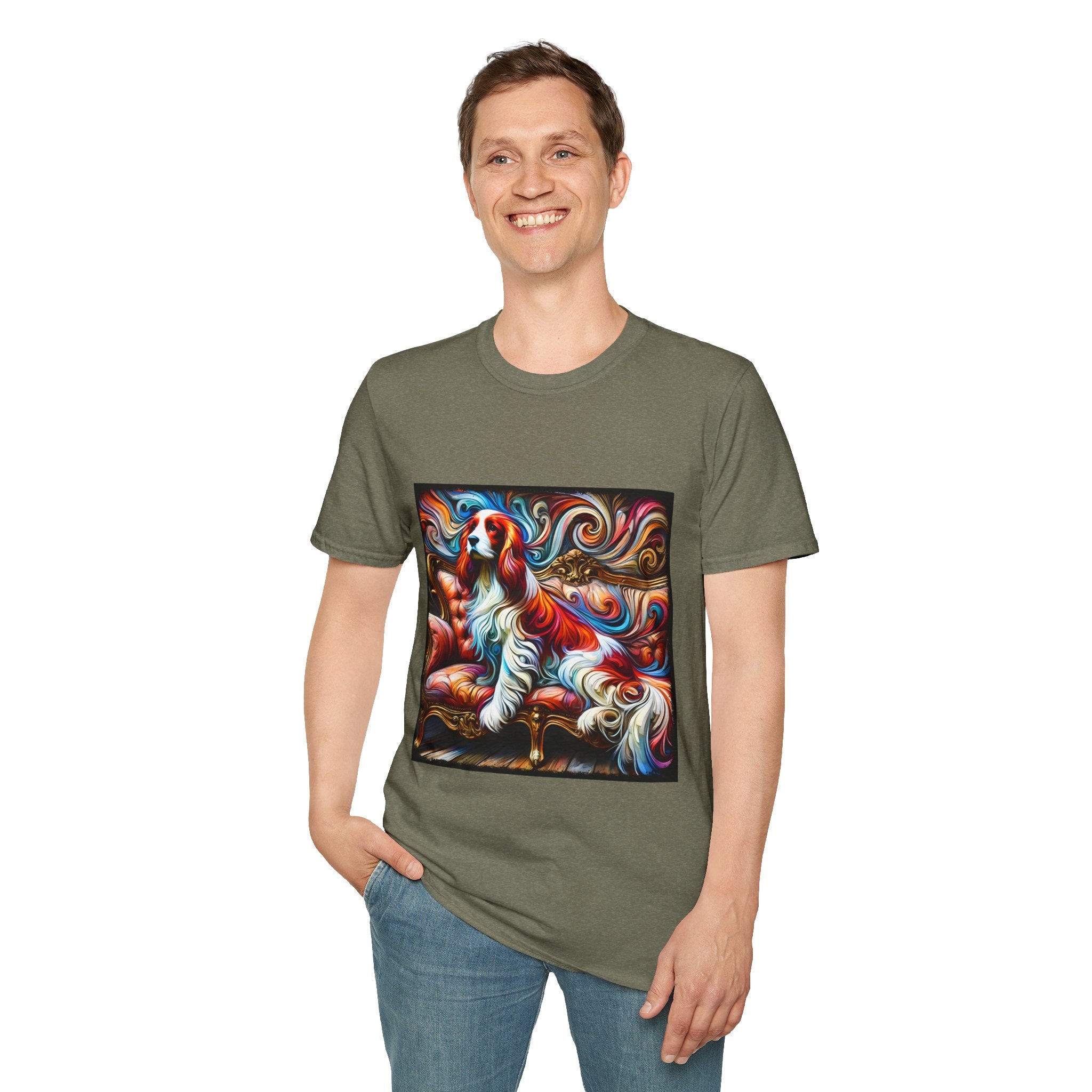 English Springer Spaniel Bold Swirl | Unisex Dog T-Shirt