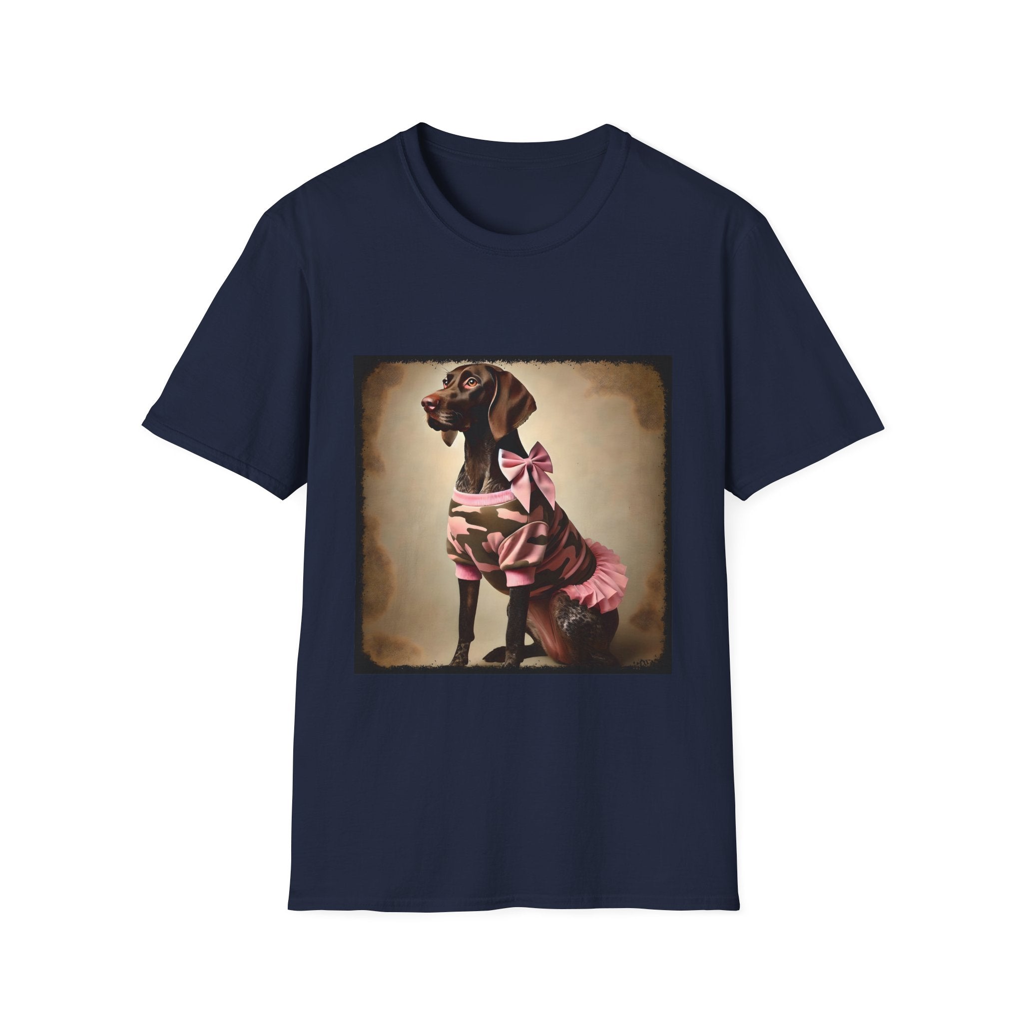 German Shorthaired Pointer Pink Camo Cutie | Unisex Dog T-Shirt