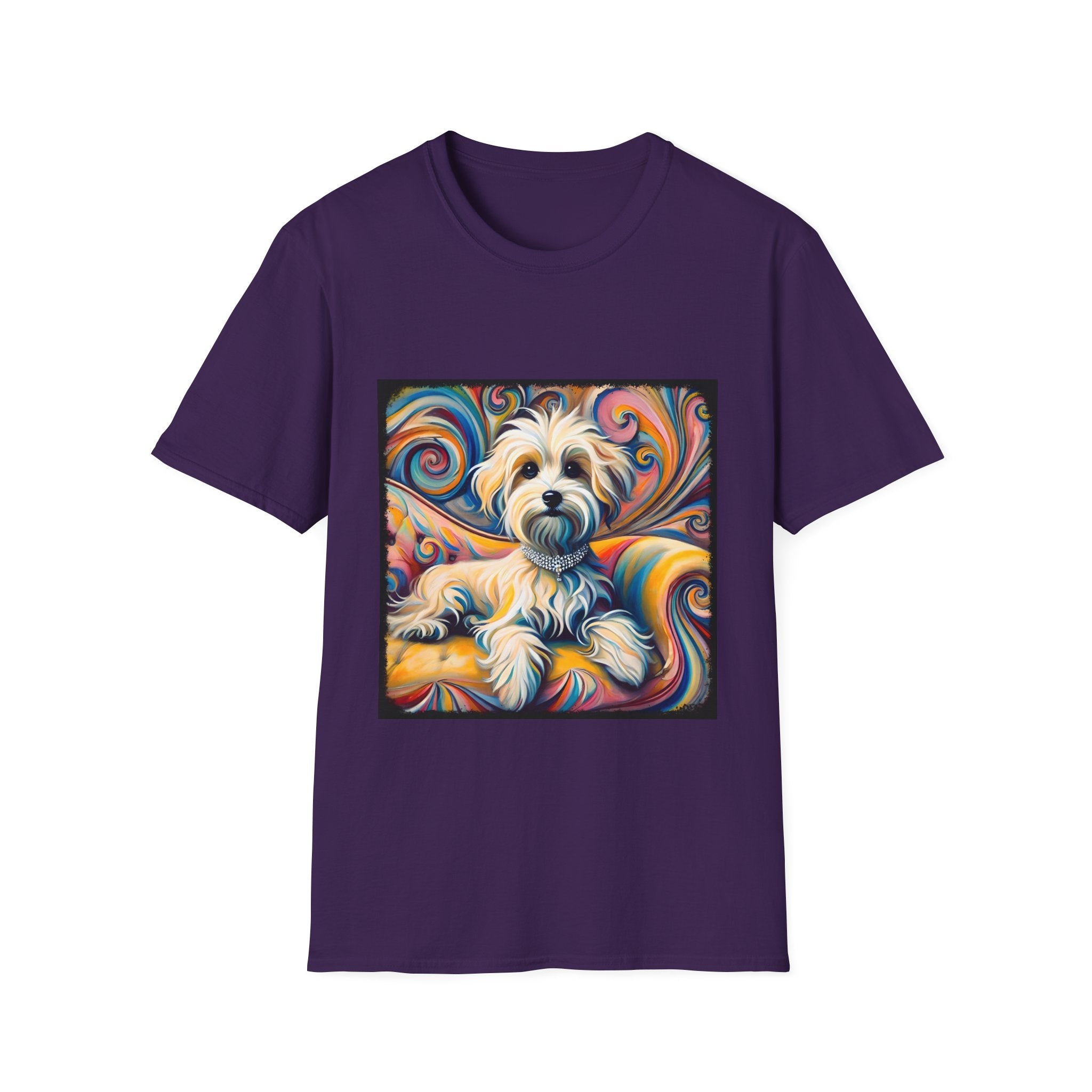 Havanese Whimsical Swirl |  Unisex Dog T-Shirt