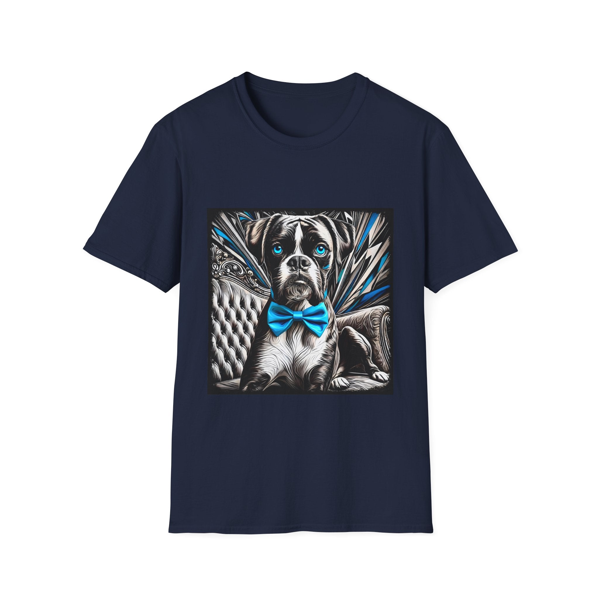 Boxer B&W Bold Blue Eyes | Unisex Dog T-Shirt