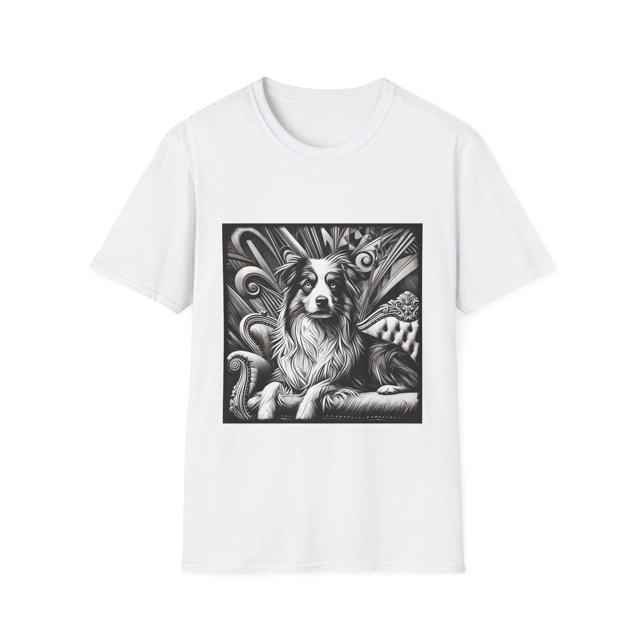 Australian Shepherd B&W Bold | Unisex Dog T-Shirt