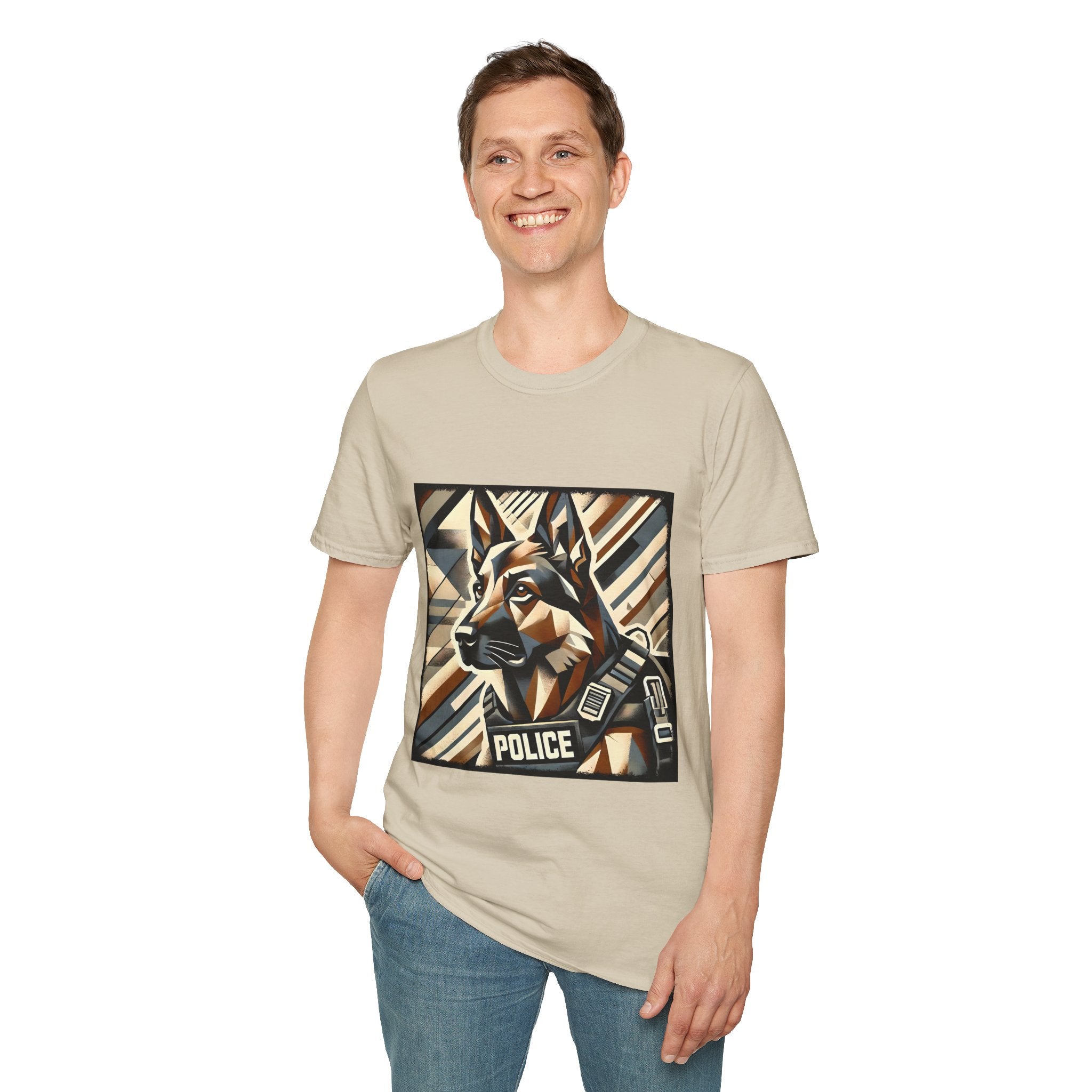 German Shepherd K-9 Geometric | Unisex Dog T-Shirt