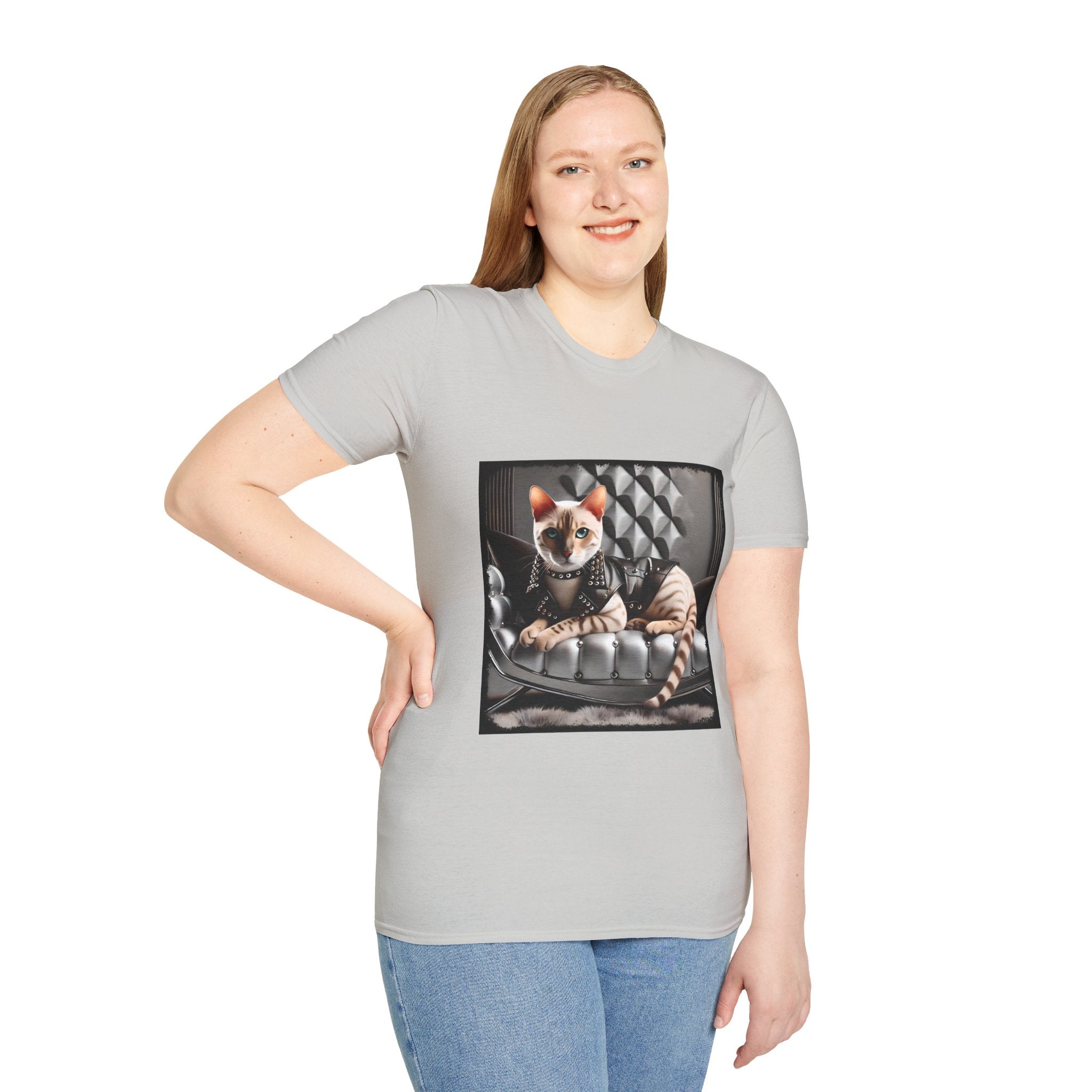 Bengal Cat Leather Lady | Unisex Cat T-Shirt
