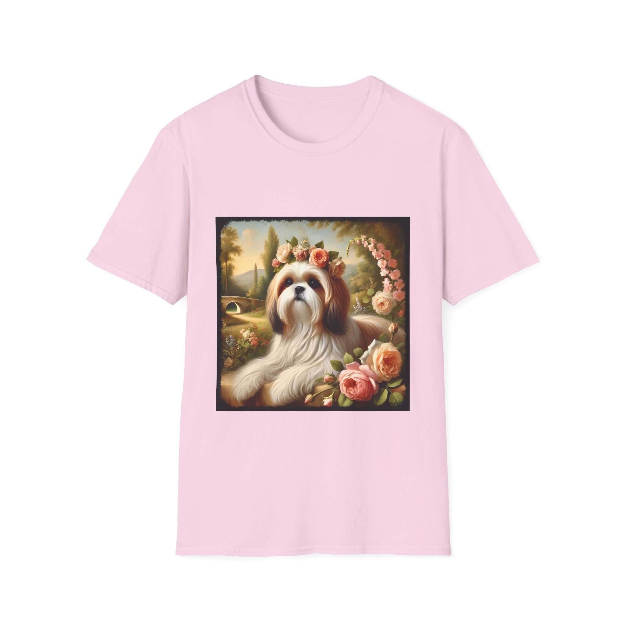Shih Tzu Botanical Beauty | Unisex Dog T-Shirt