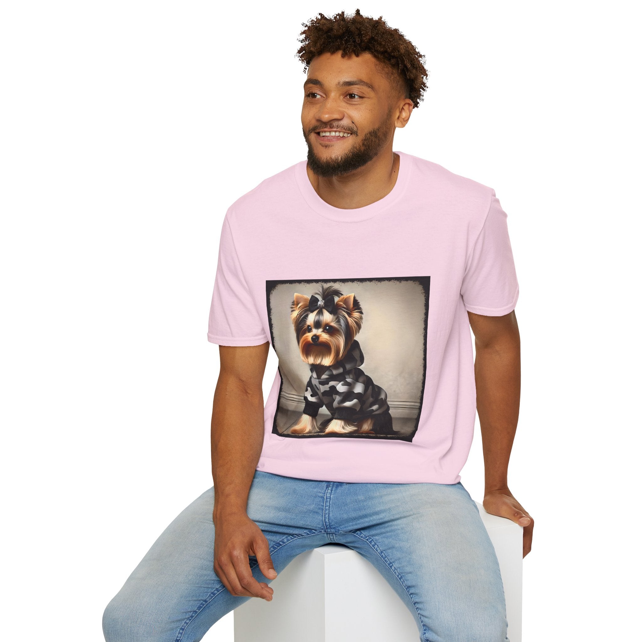 Yorkshire Terrier Black Camo Bombshell | Unisex Dog T-Shirt