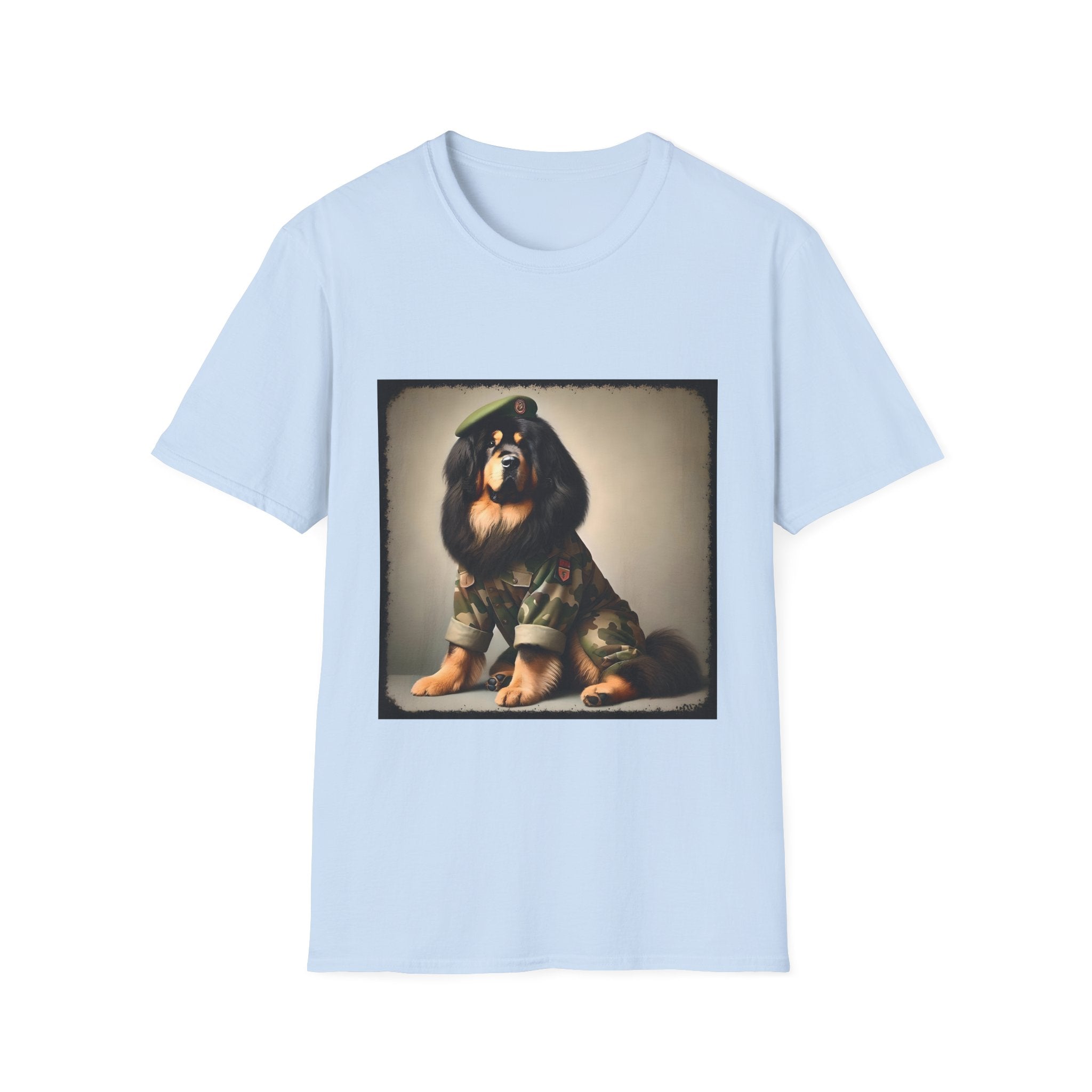 Tibetan Mastiff Camo Cutie | Unisex Dog T-Shirt