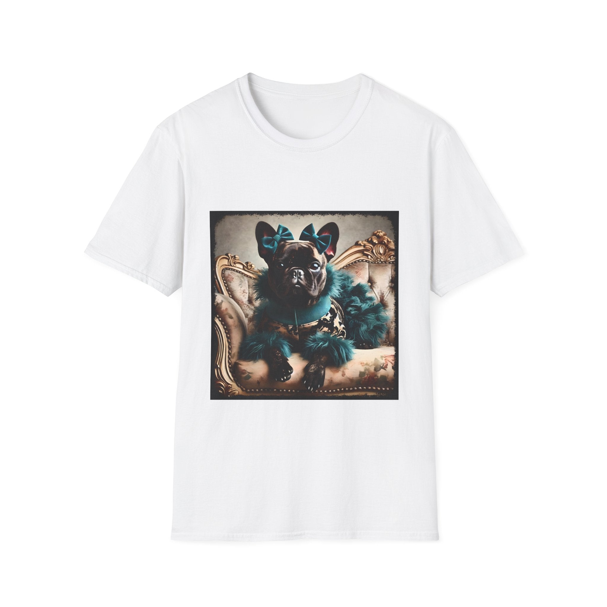 French Bulldog Faux Fur Fashionista | Unisex Dog T-Shirt