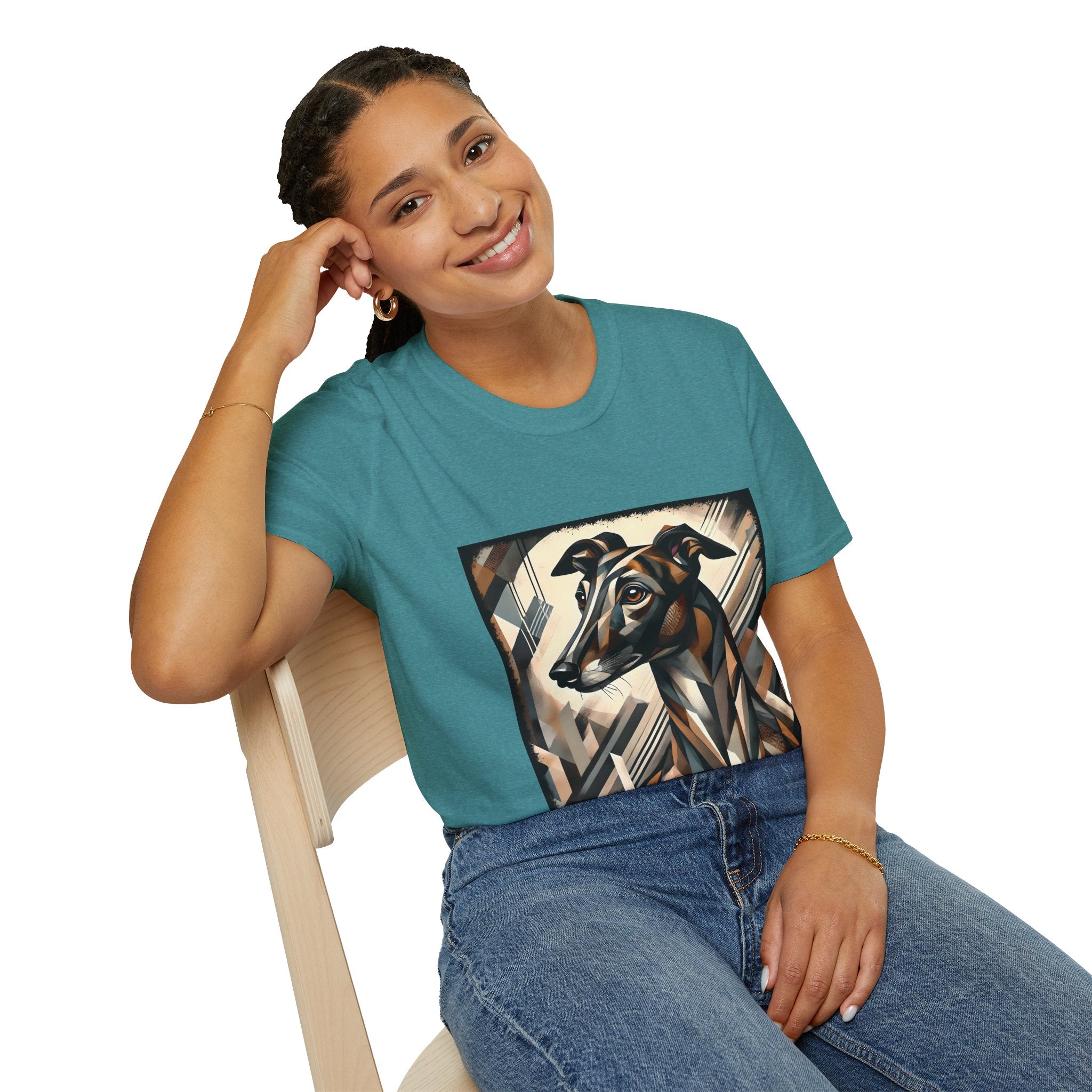Greyhound Bold Geometric | Unisex Dog T-Shirt