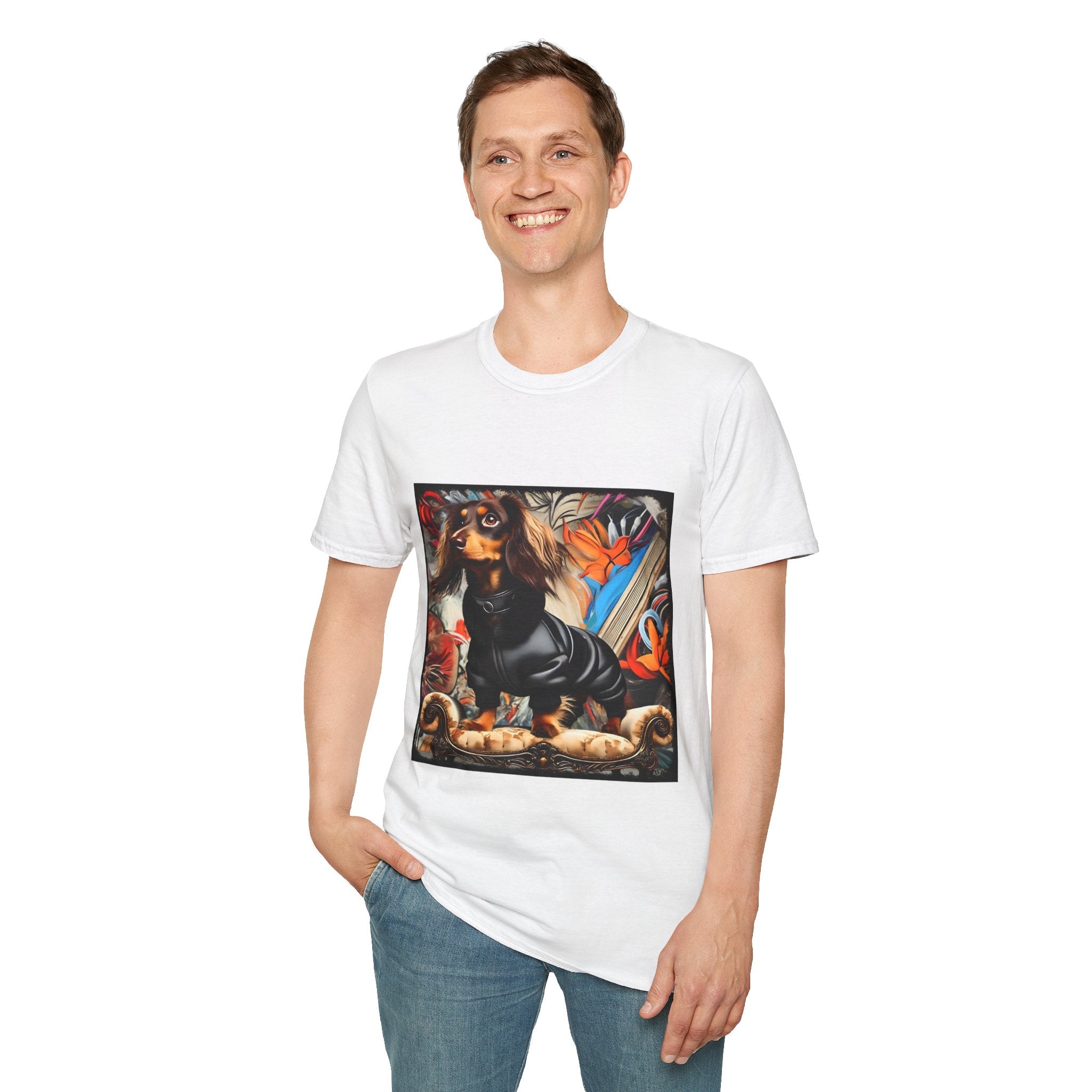 Dachshund Grunge Chic | Unisex Dog T-Shirt