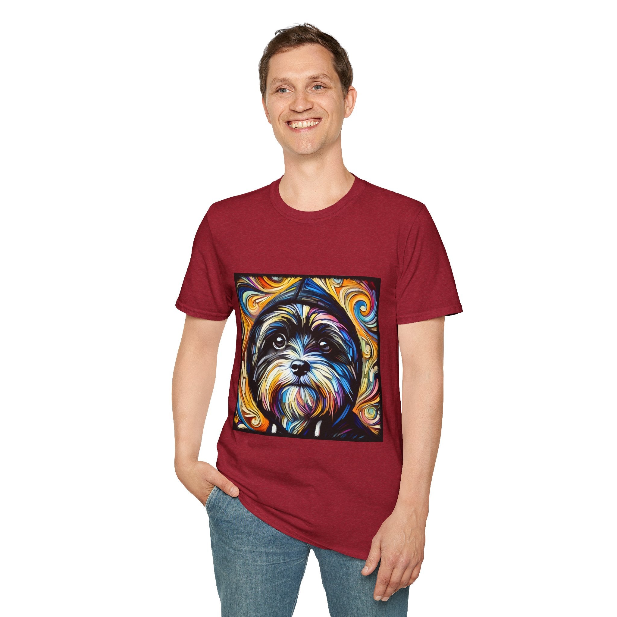 Havanese Street Swirl | Unisex Dog T-Shirt
