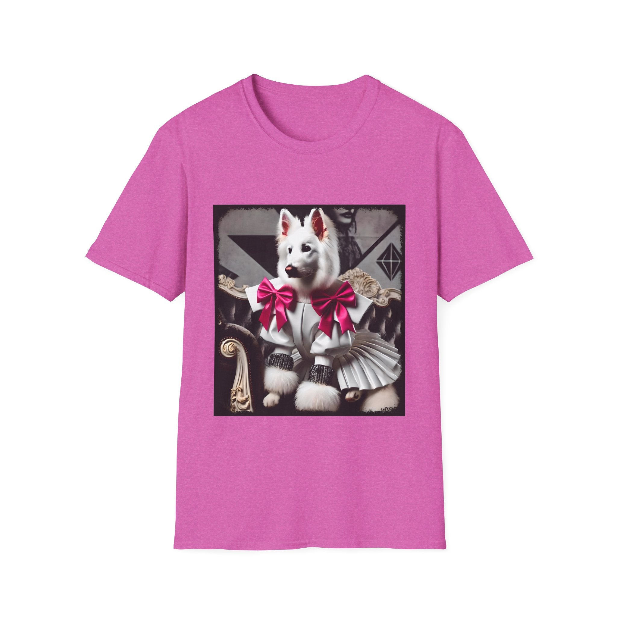 German Shepherd Pink Bow Rocker | Unisex Dog T-Shirt