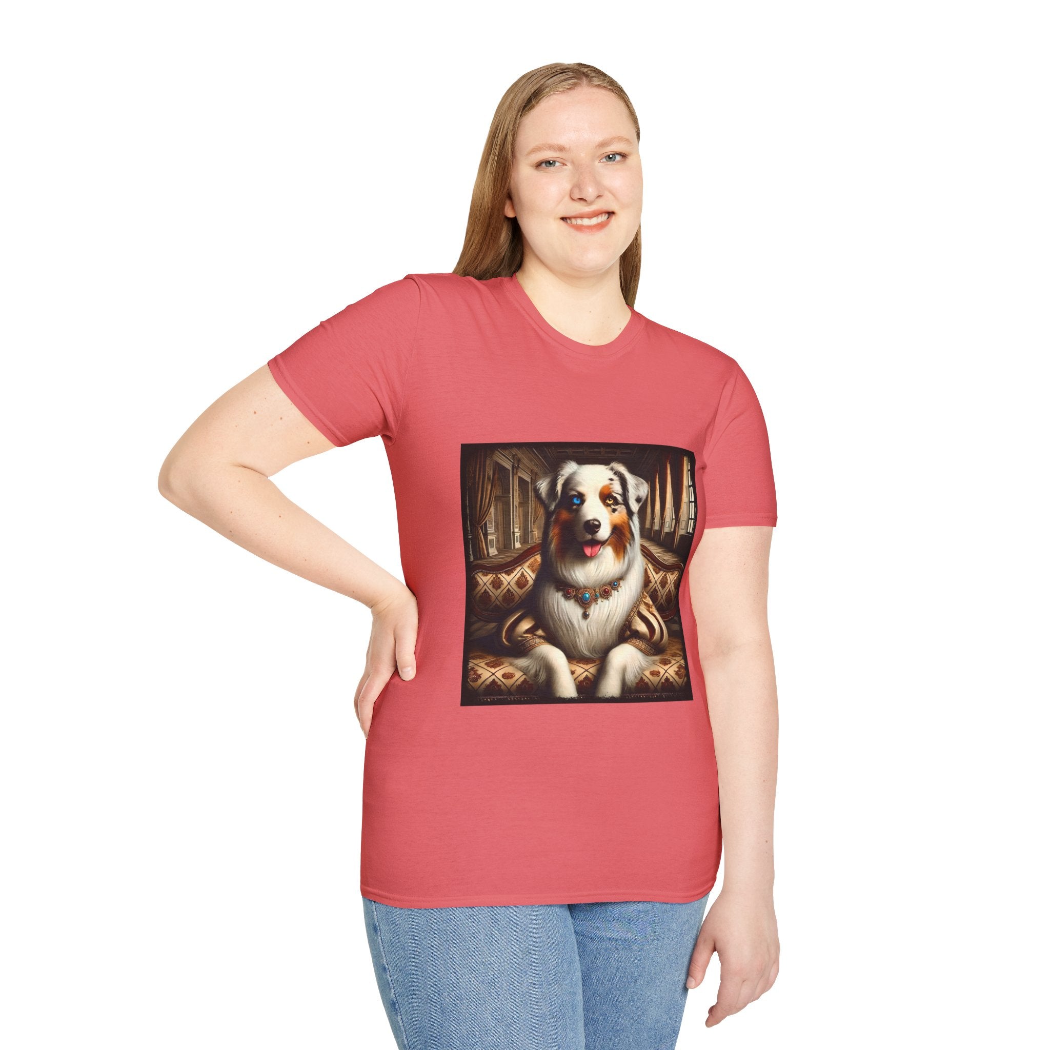 Australian Shepherd Poised Princess | Unisex Dog T-Shirt