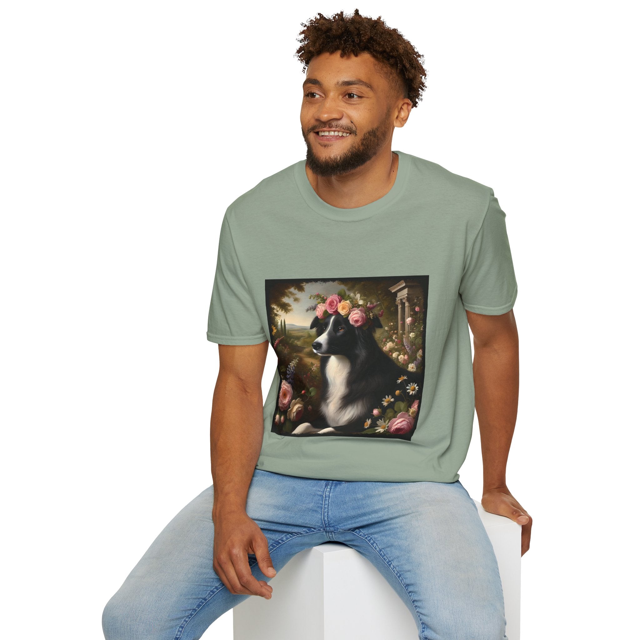 Border Collie Divine Garden | Unisex Dog T-Shirt