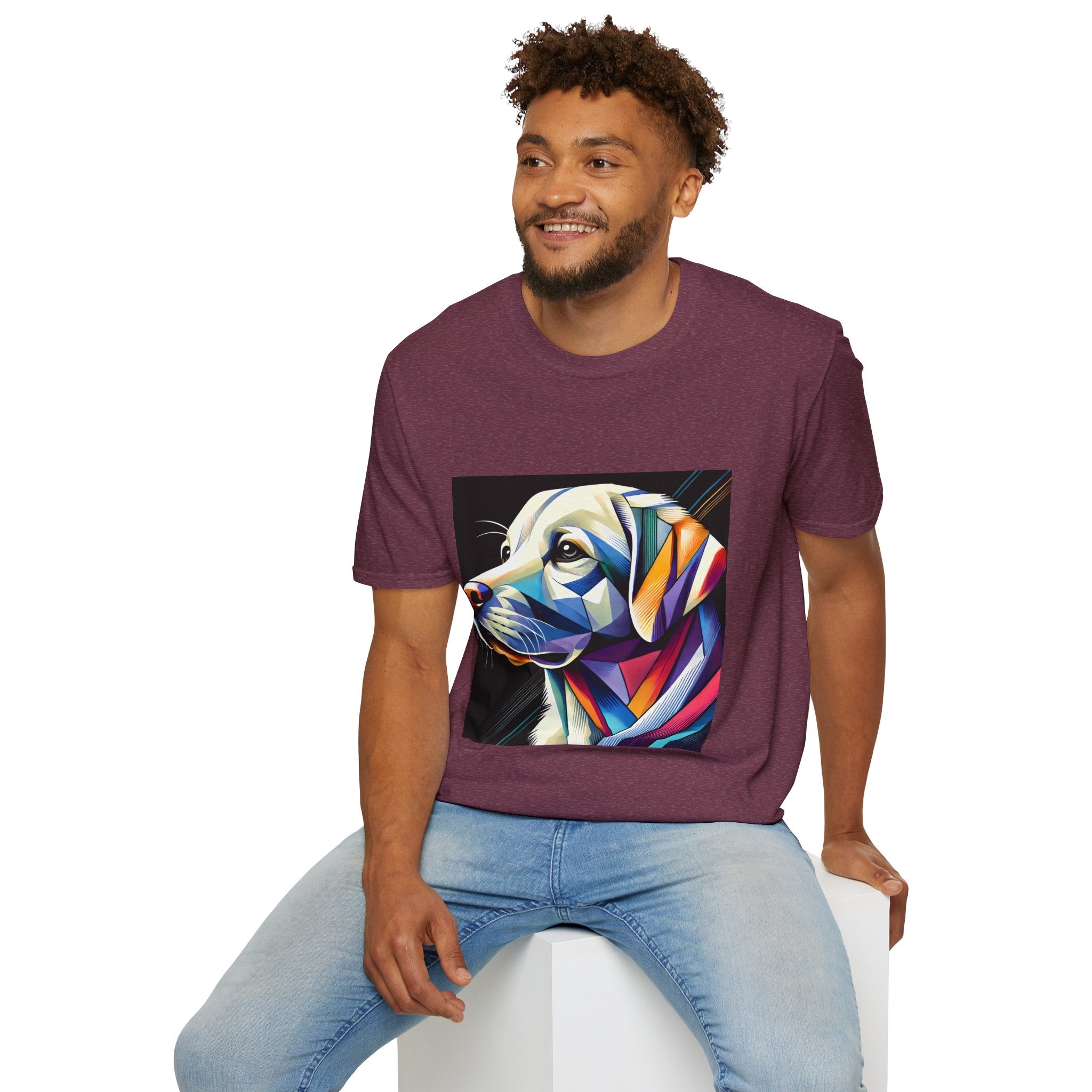 Labrador Retriever Multicolor Geometric | Unisex Dog T-Shirt