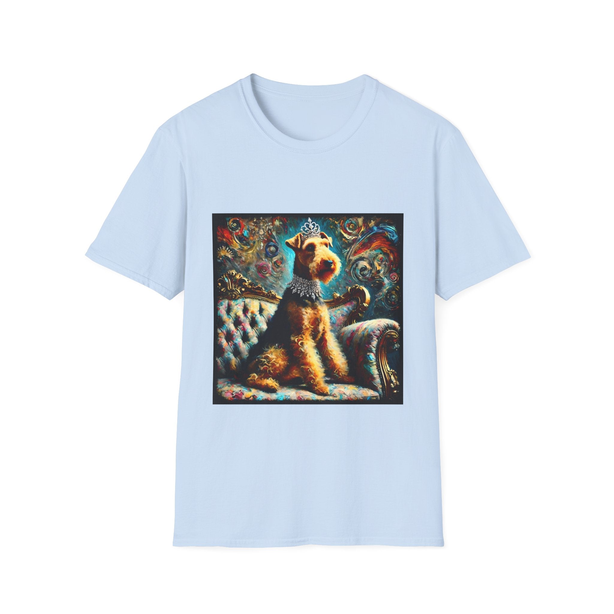 Airedale Terrier Diamond Princess Swirl | Unisex Dog T-Shirt