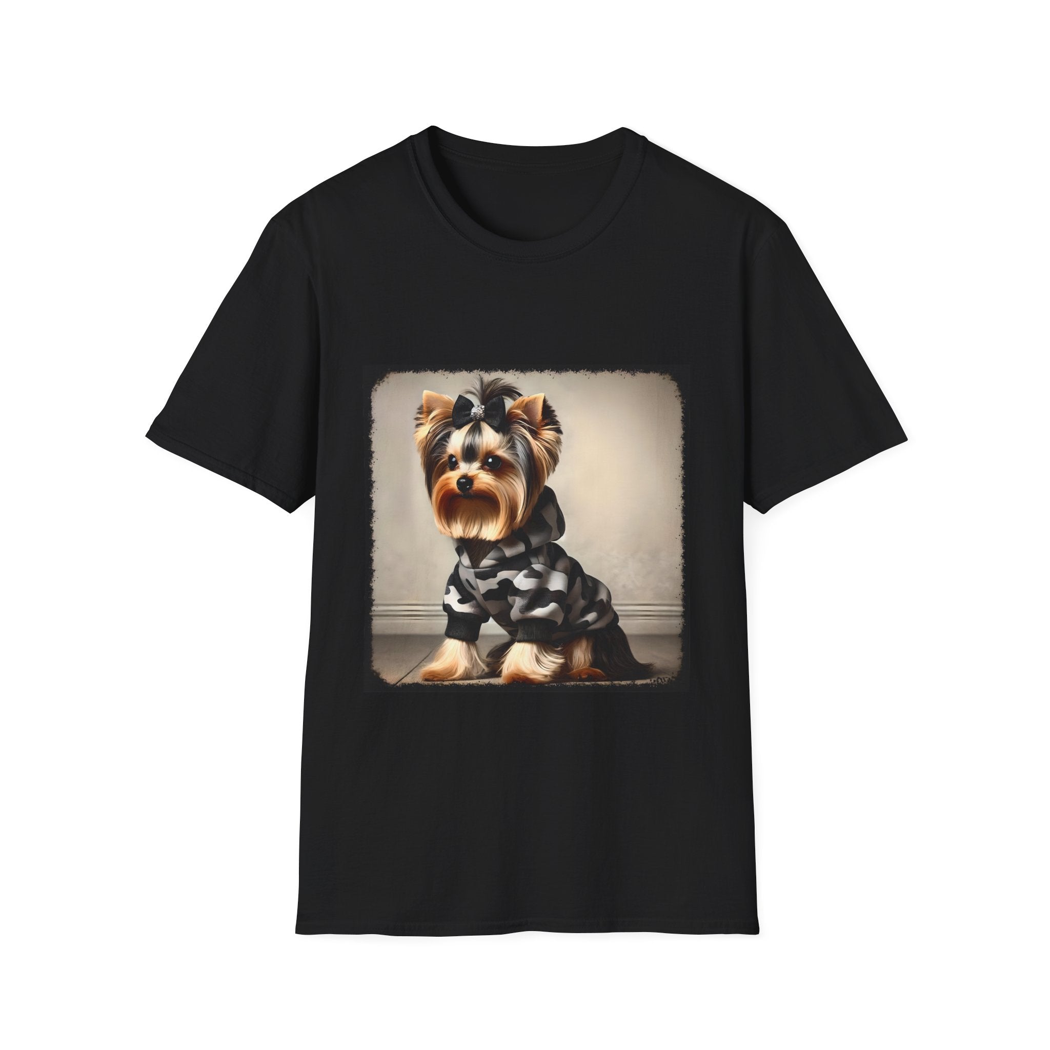 Yorkshire Terrier Black Camo Bombshell | Unisex Dog T-Shirt
