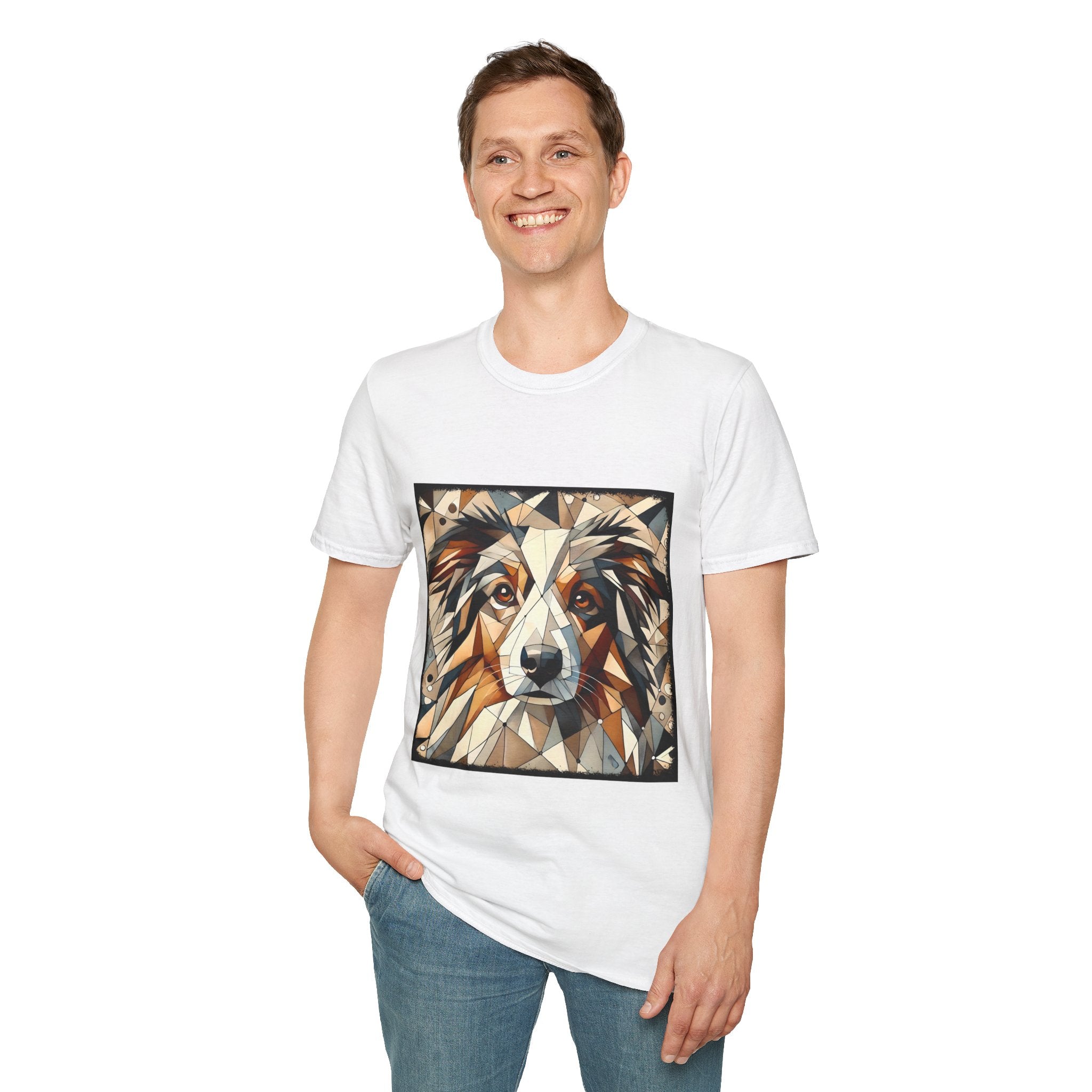 Australian Shepherd Warm Geometric | Unisex Dog T-Shirt