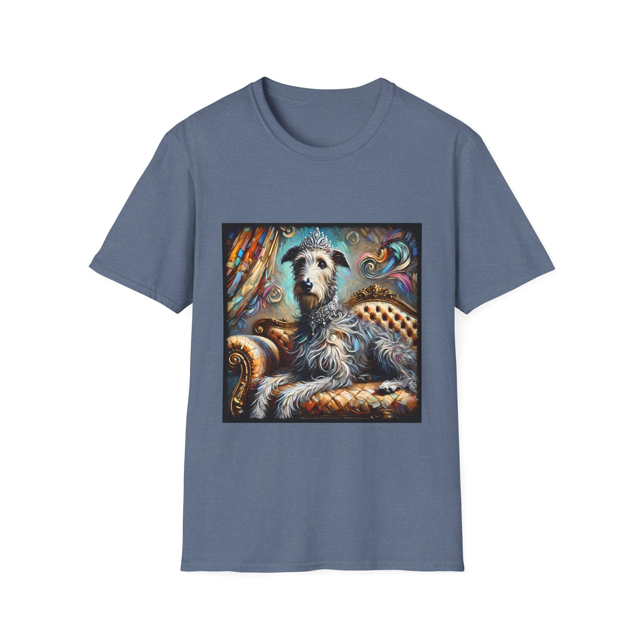 Irish Wolfhound Diamond Diva Swirl | Unisex Softstyle T-Shirt