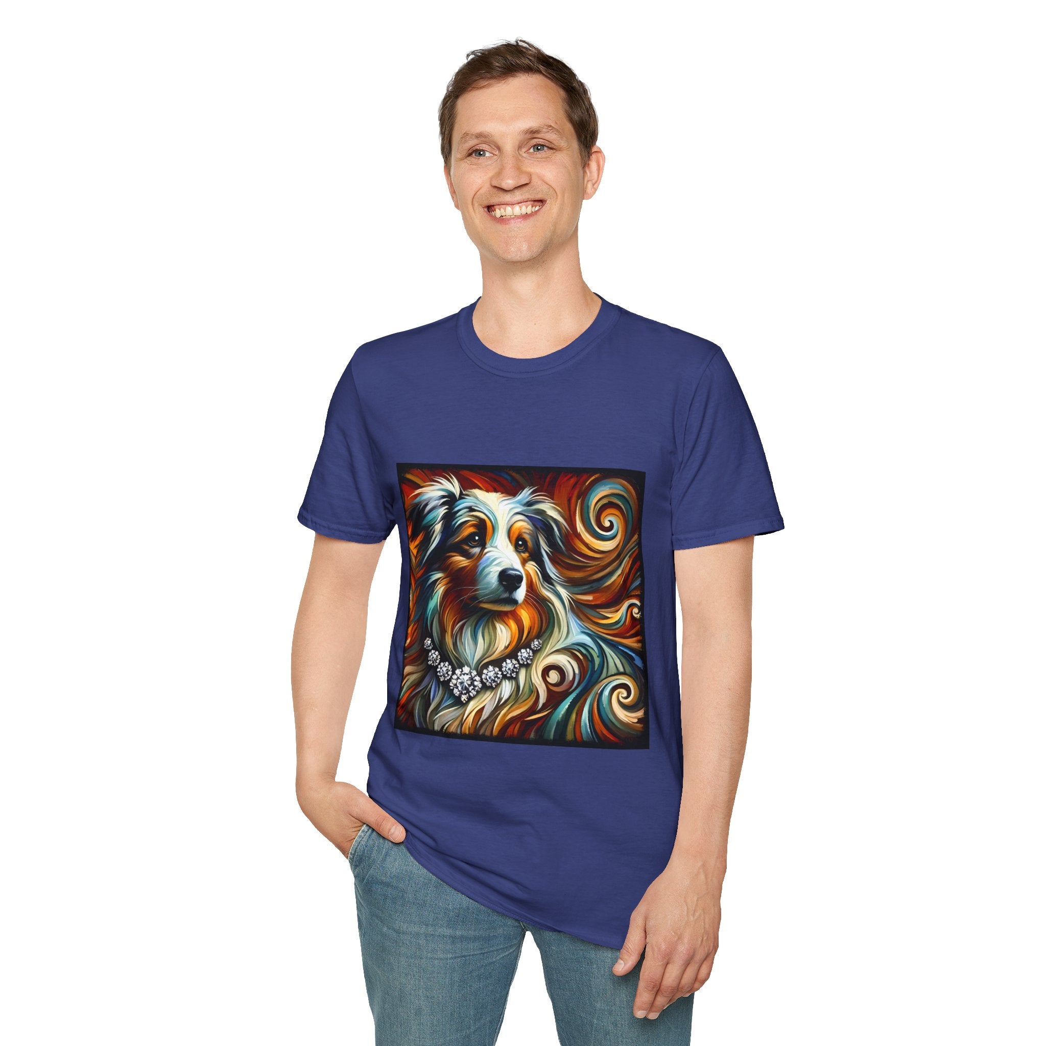 Australian Shepherd Diamond Swirl | Unisex Dog T-Shirt