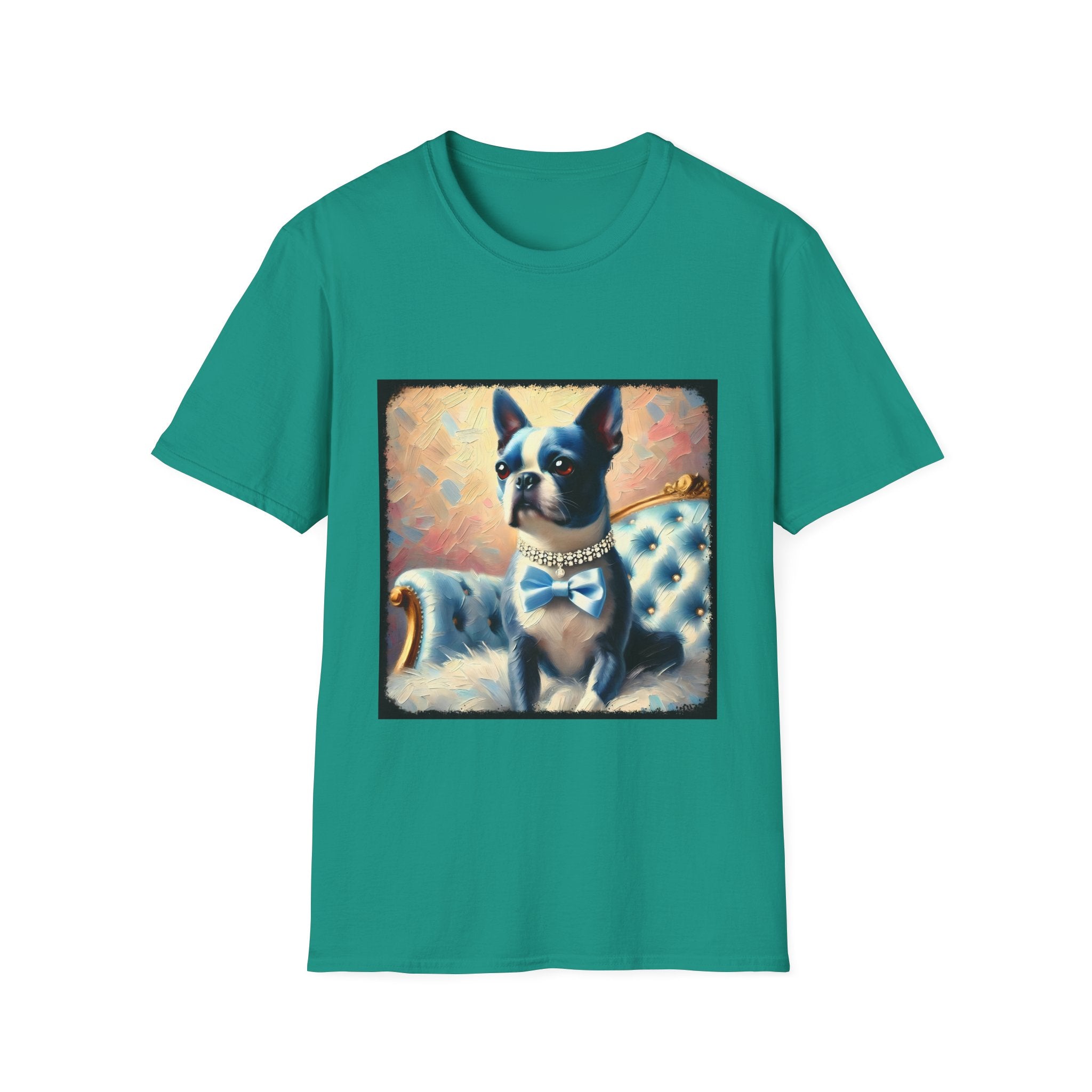 Boston Terrier Blue Classic | Unisex Dog T-Shirt