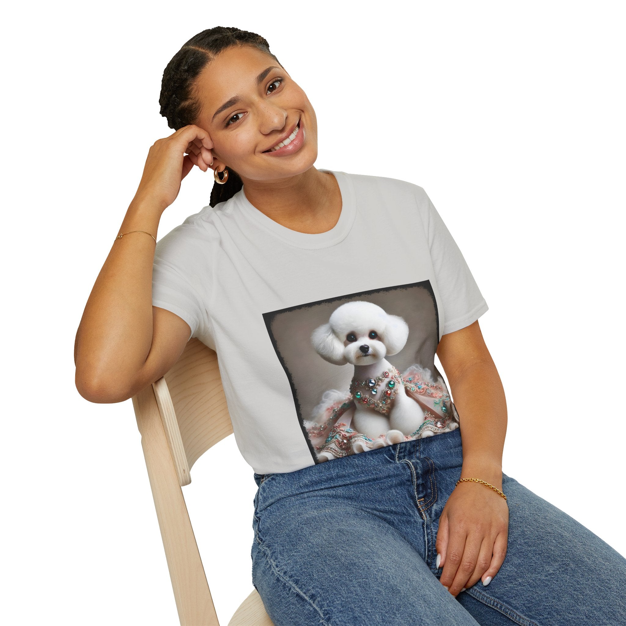 Bichon Frise Jeweled Beauty | Unisex Dog T-Shirt