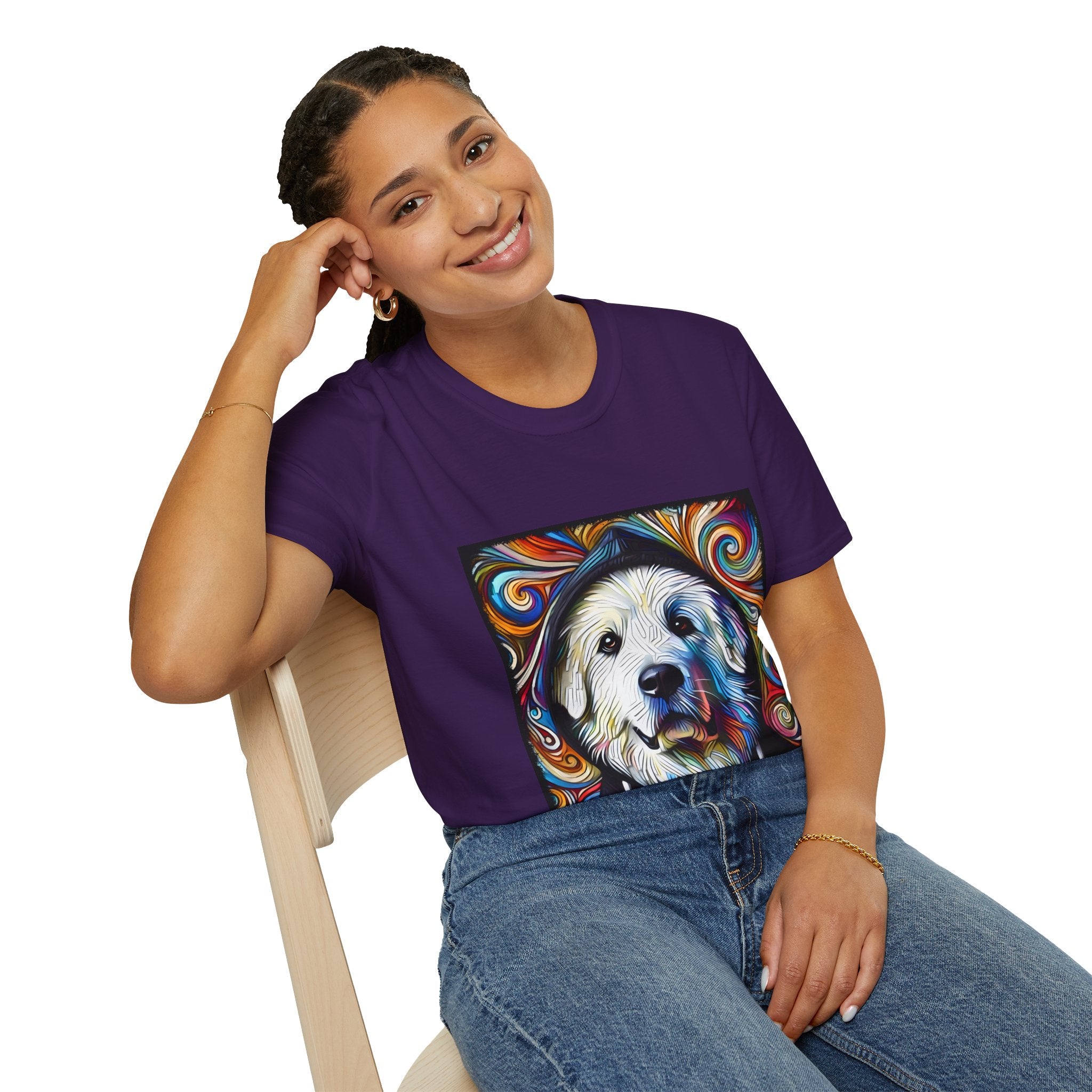 Great Pyrenees Relaxed Swirl | Unisex Dog T-Shirt